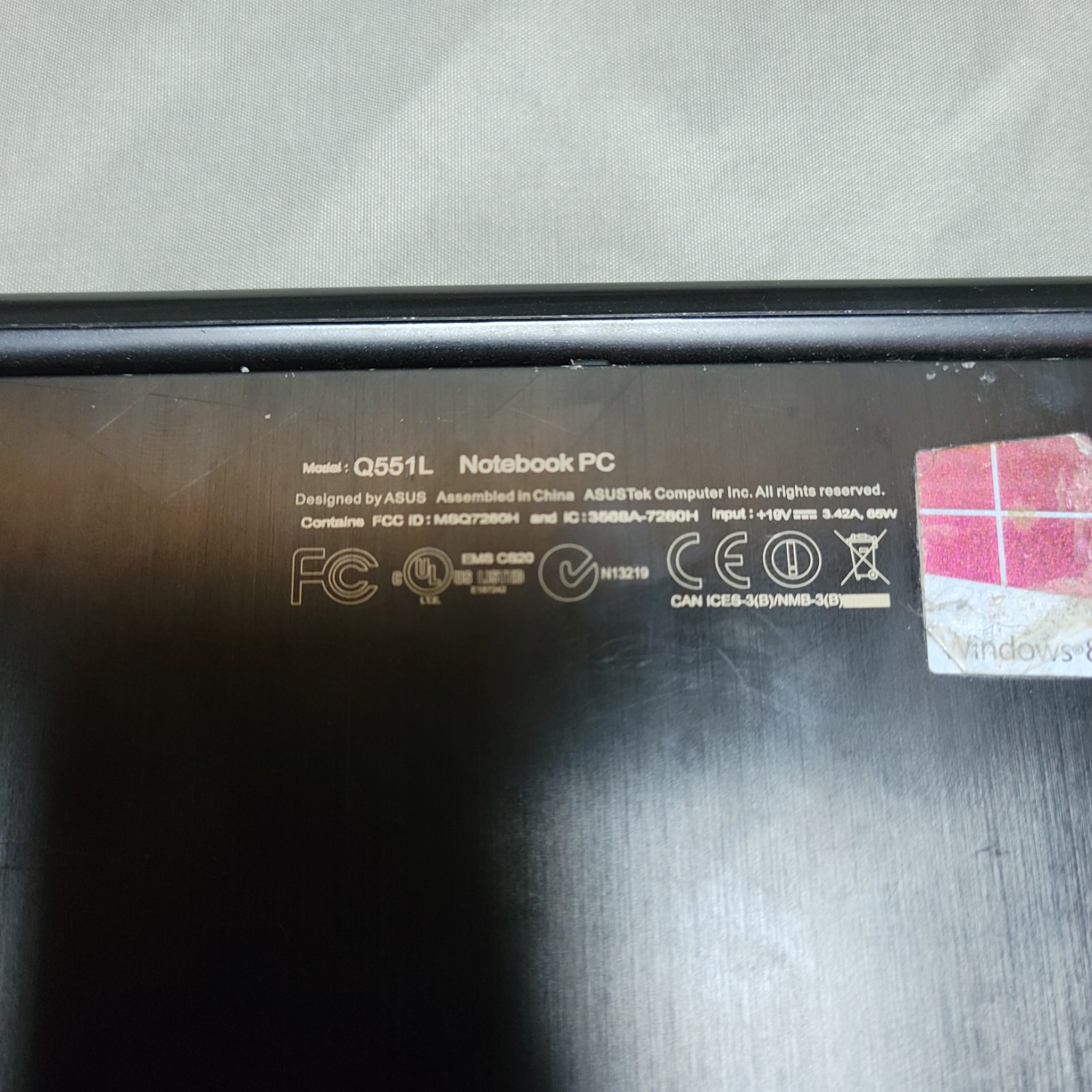 ASUS Q551L Laptop – i7-4510U – 8 GB RAM – NVIDIA 840M