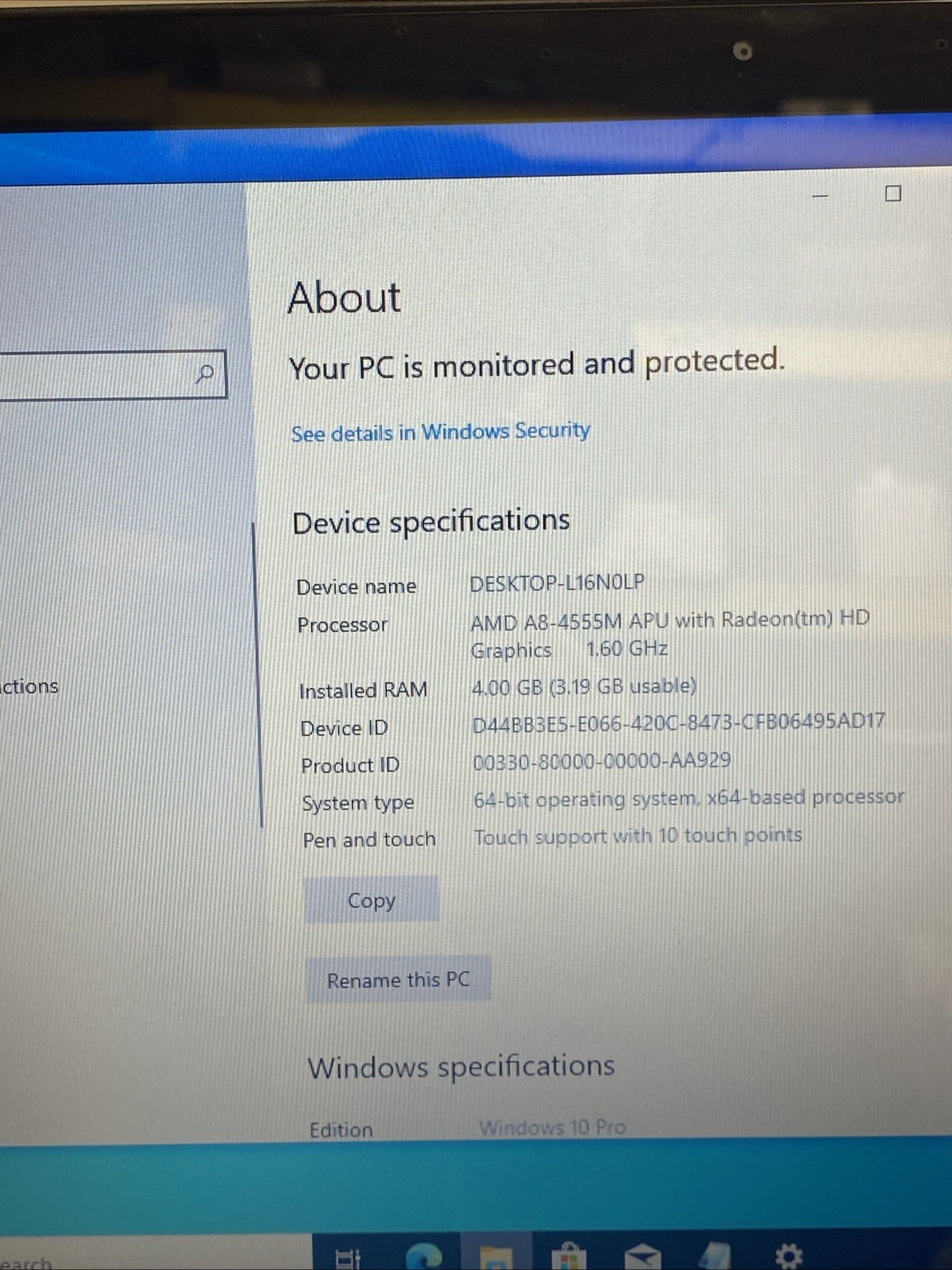 Hewlett Packard HP Pavillion Laptop HP Protect Smart *read*