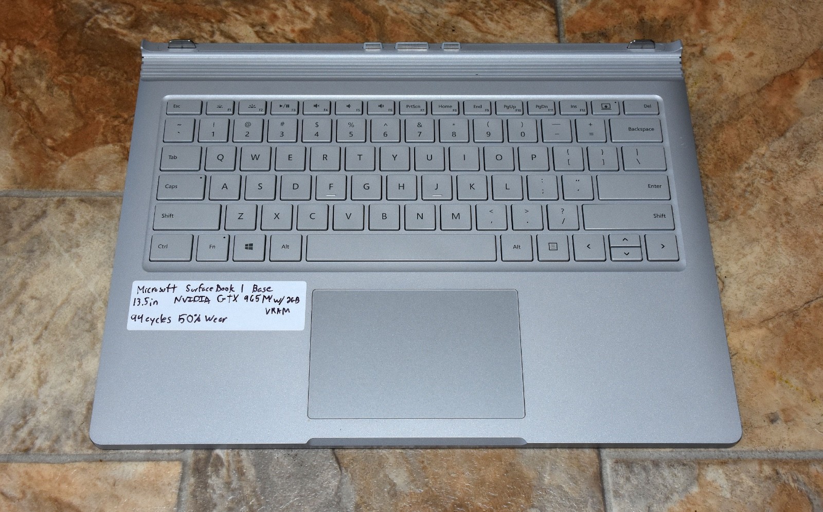 Microsoft Surface Book 13.5 Performance Base Keyboard GTX 965M 2GB Weak Battery