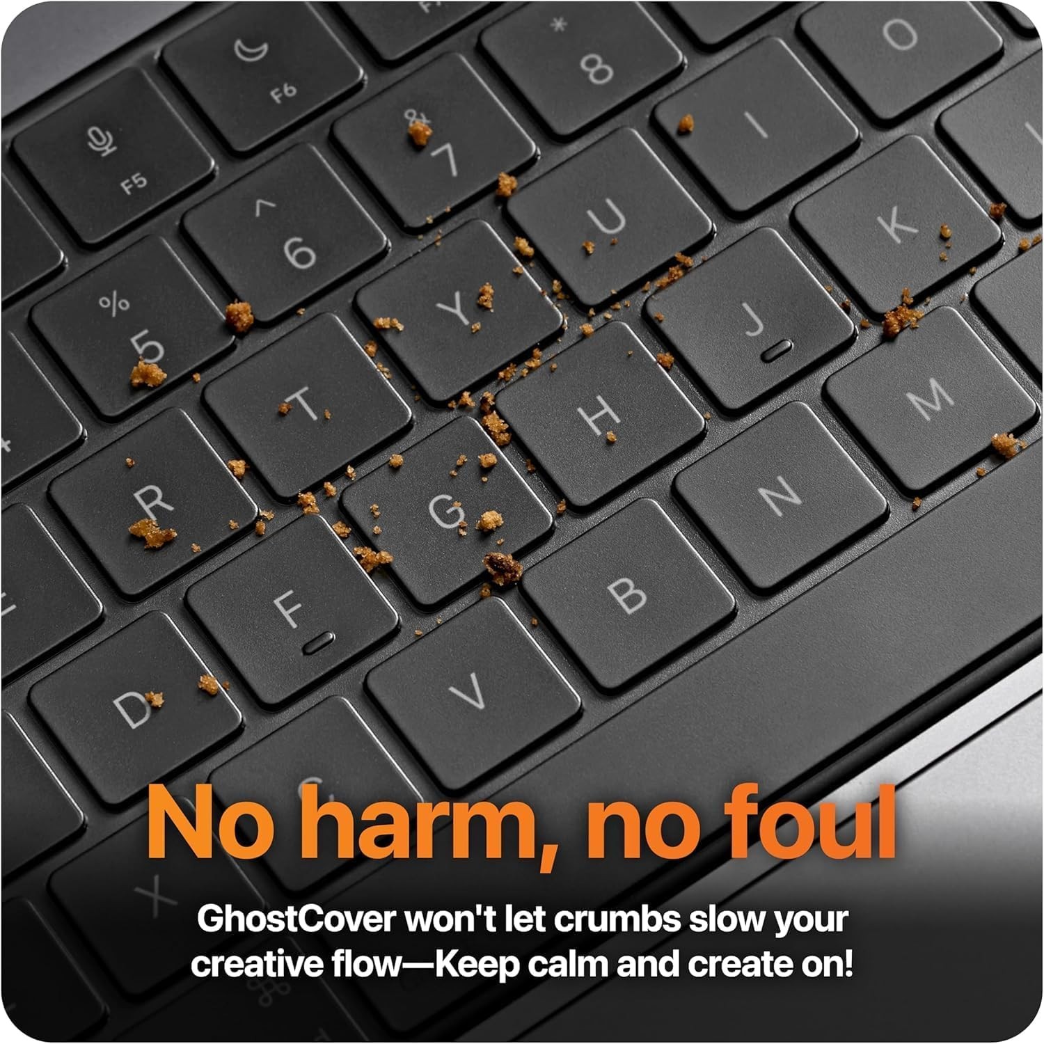 GhostCover FlexType Premium Keyboard Protector for 2021-2026 MacBook Pro 14/16