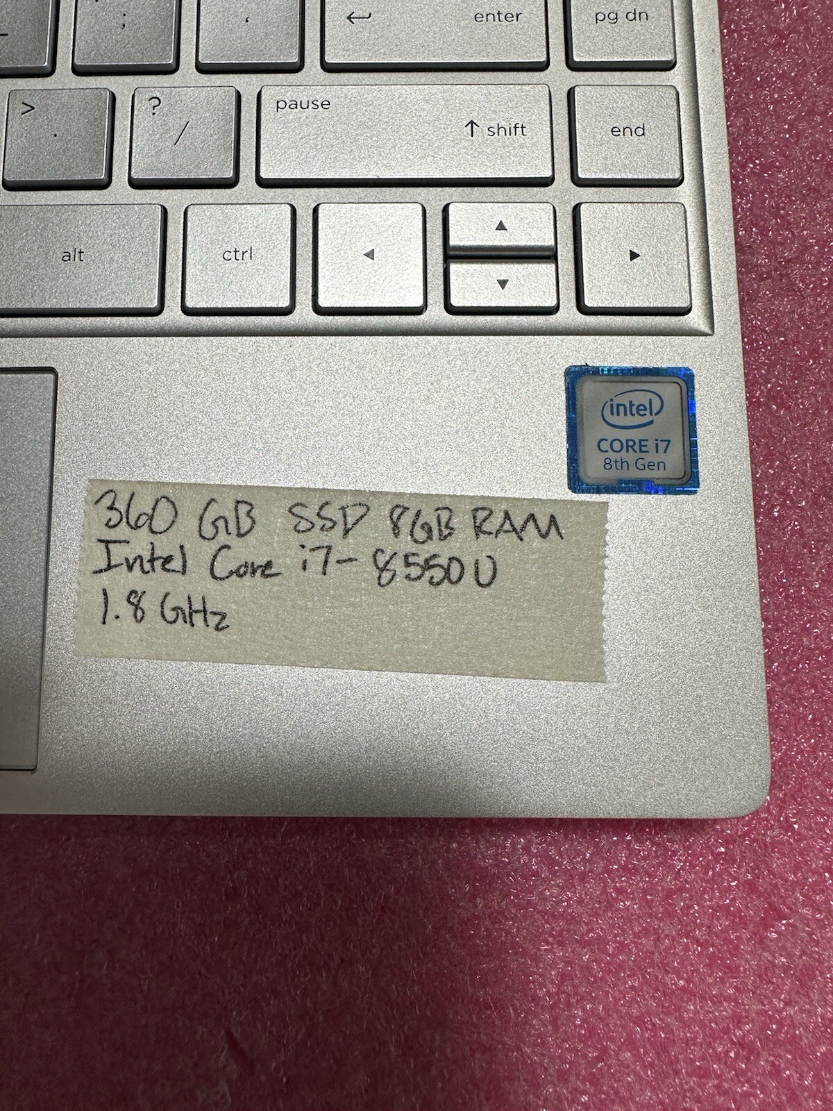 HP ENVY 13t-ad100 13″ Laptop, Touch Screen, Intel Core i7-8550U 8GB RAM, 360 GB