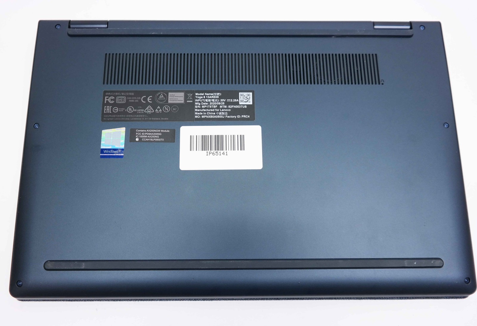 Lenovo Yoga 6 13ARE05 13.3″ AMD Ryzen 5 Pro 4650U 8GB 256GB