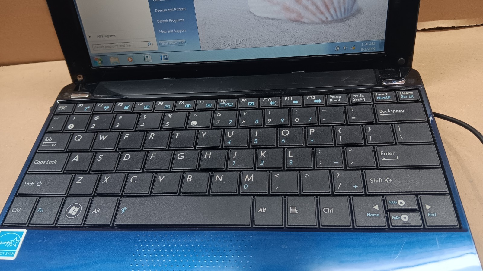 ASUS Eee PC 1001P 10.1″ Mini Netbook Atom N450 2GB 160 GB HD Windows 7 Starter