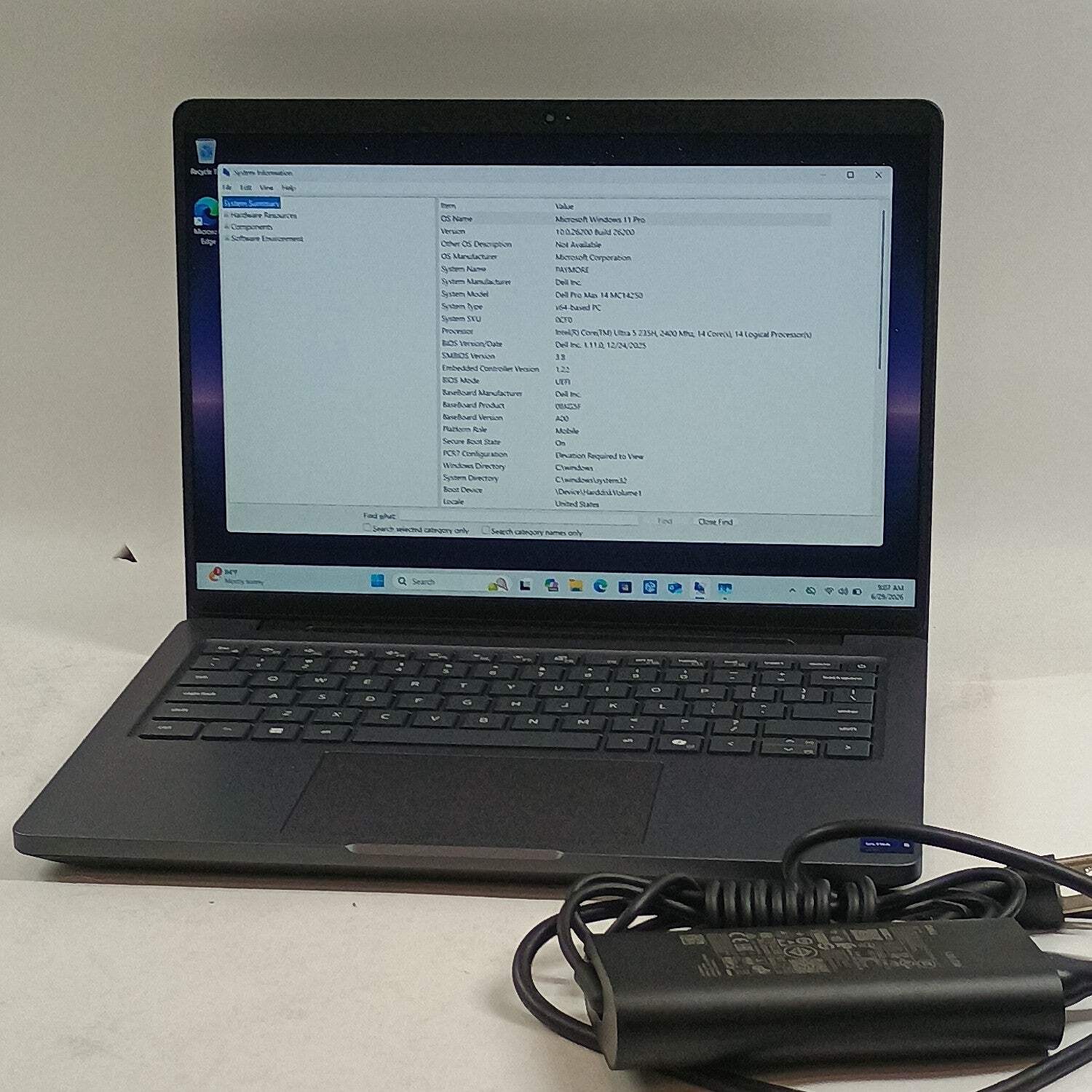 Dell Pro Max 14 MC14250 14″ Core Ultra 5 235H 2.4GHz 32GB RAM 500GB SSD