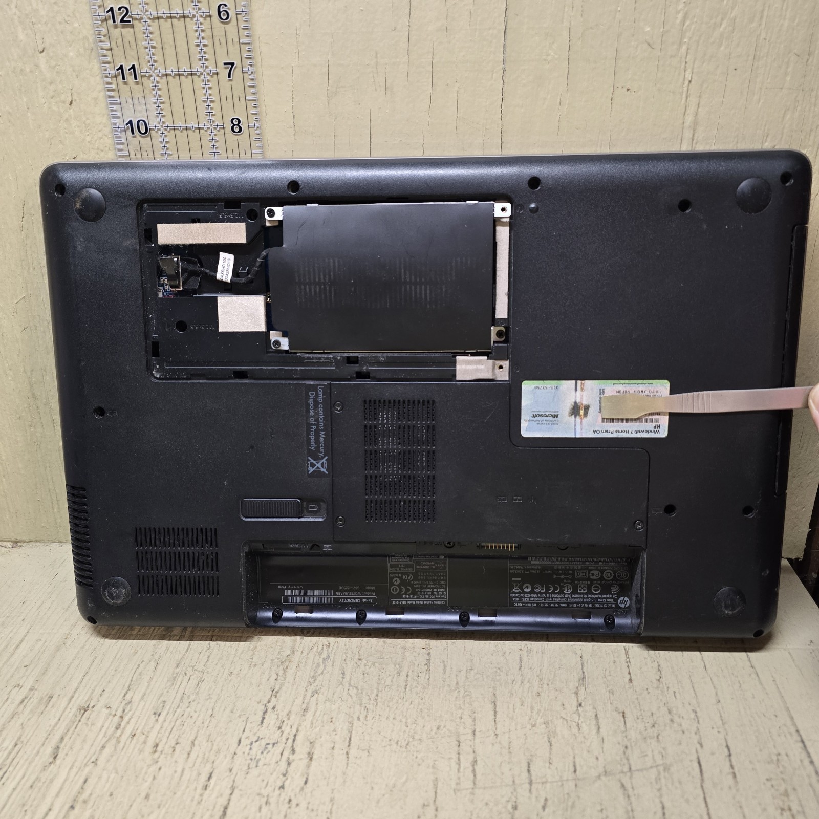 HP G62-225DX Laptop Pentium 2GB RAM No HDD No Battery No Power Parts Repair