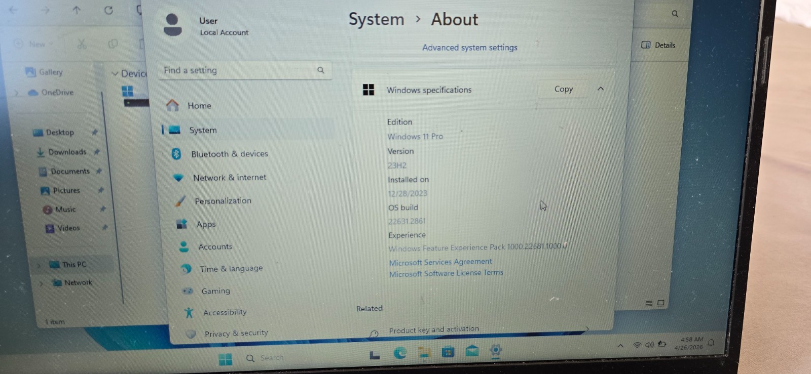 HP 250 G8 15.6 inch, 1TB HD, Intel Core i3-1005G1, 1.20GHz, 4GB RAM, Windows Pro