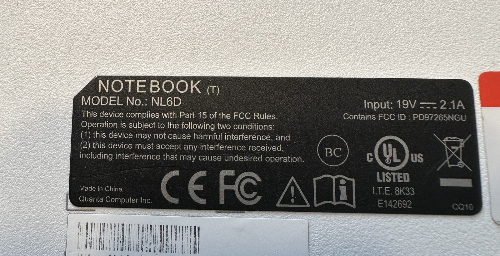 CTL Chromebook NL6D Intel Celeron 1.6GHz 32GB SSD 4GB RAMz “ TOUCHSCREEN”