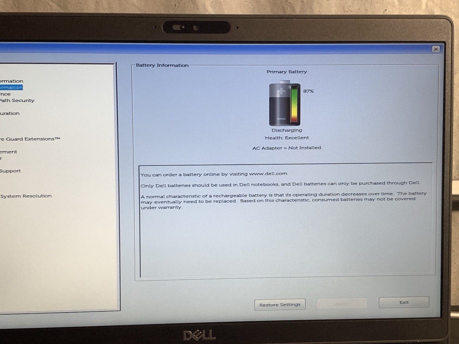 Dell Latitude 5400 i5-8365U 8GB 256GB SSD Win11 14in Black