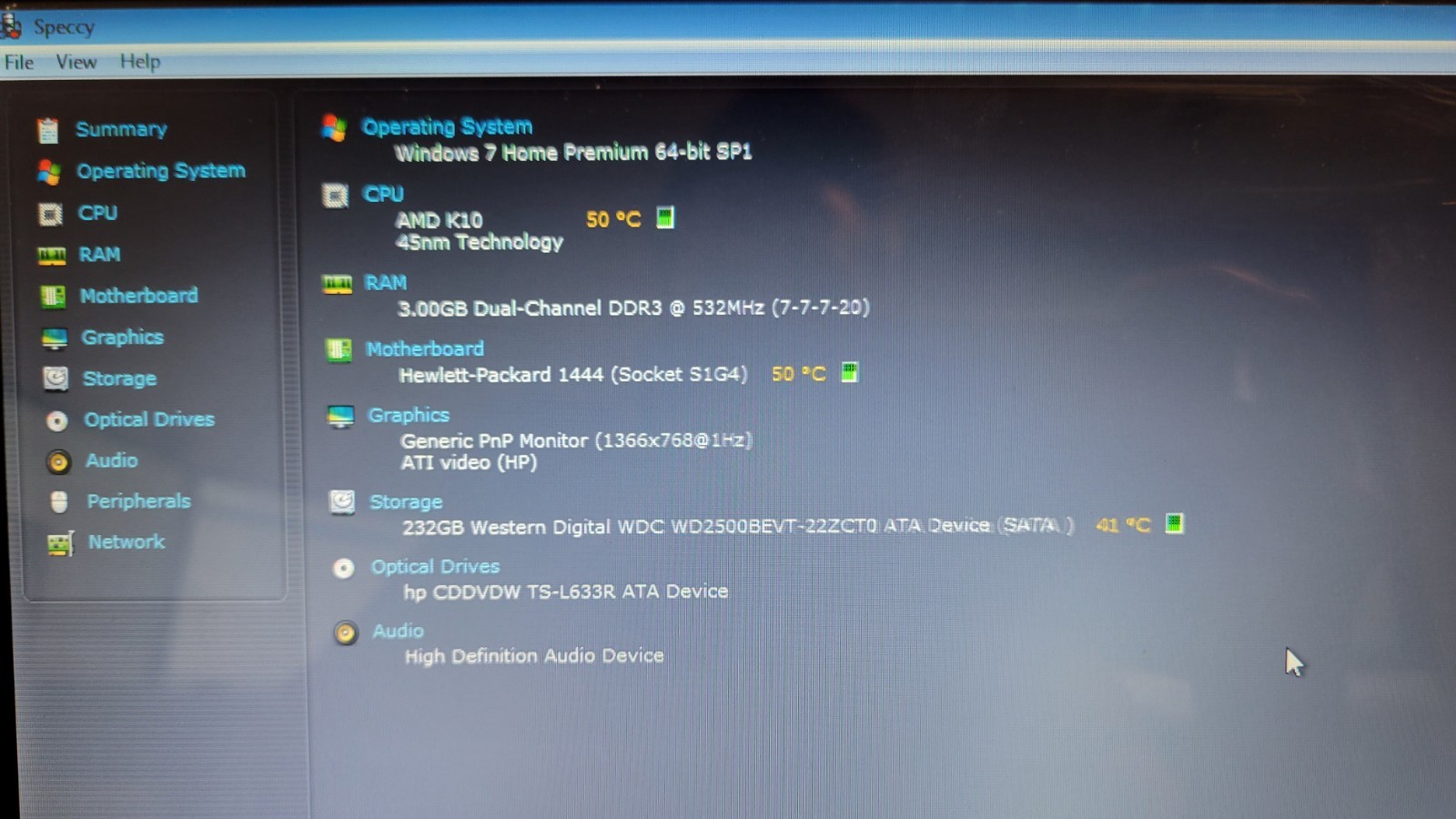 HP NOTEBOOK G42-415DX 14″ Laptop AMD Athlon II P340 3GB Ram 250gb Hdd No OS E1