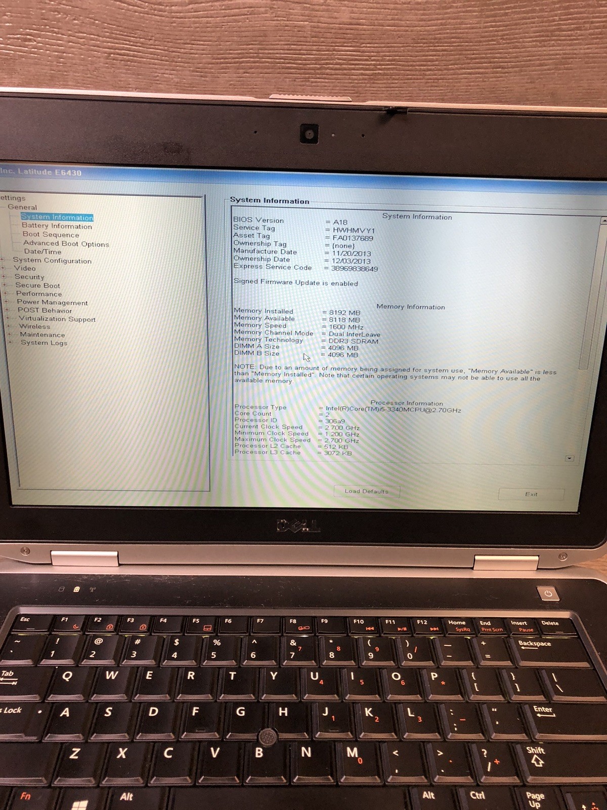 Dell Latitude E6430 14″ Intel Core i5 -3340M 2.70GHz 8GB DDR3 UNLOCKED