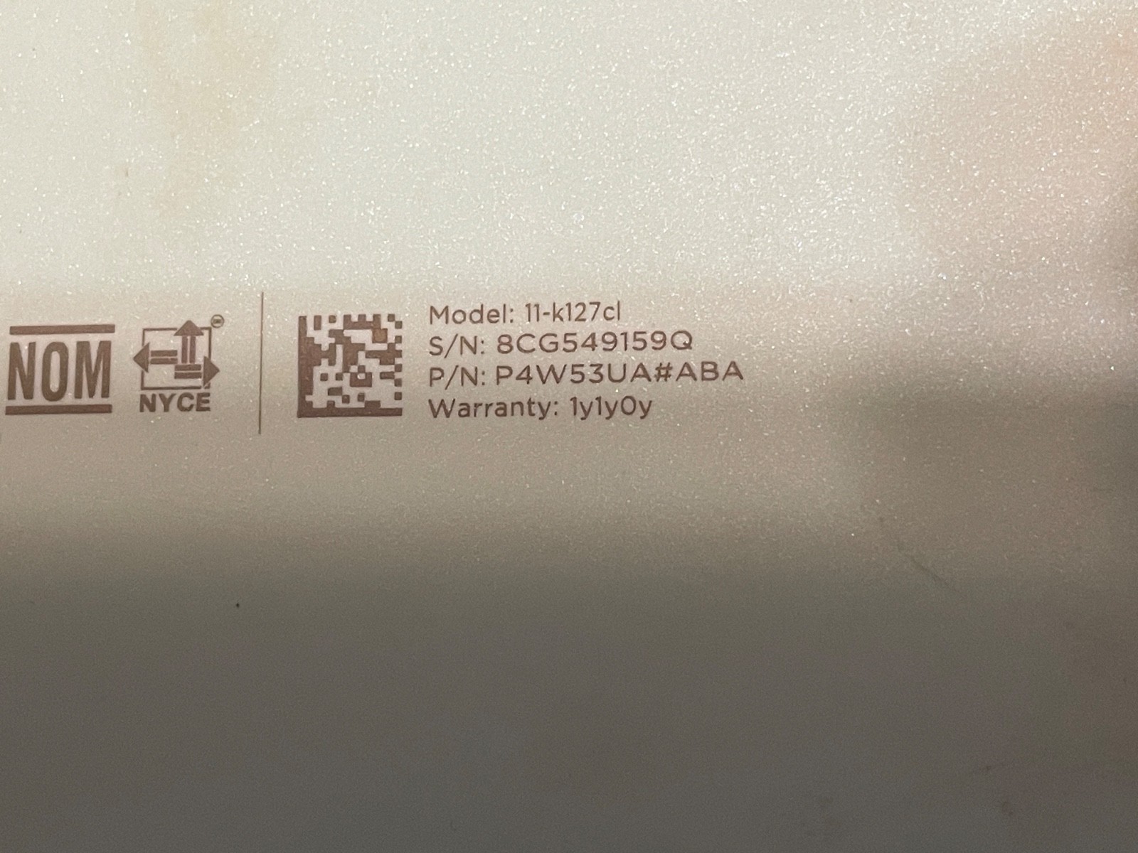 HP Pavilion x360 11-k127cl m3-6y30. W10 Factory Reset
