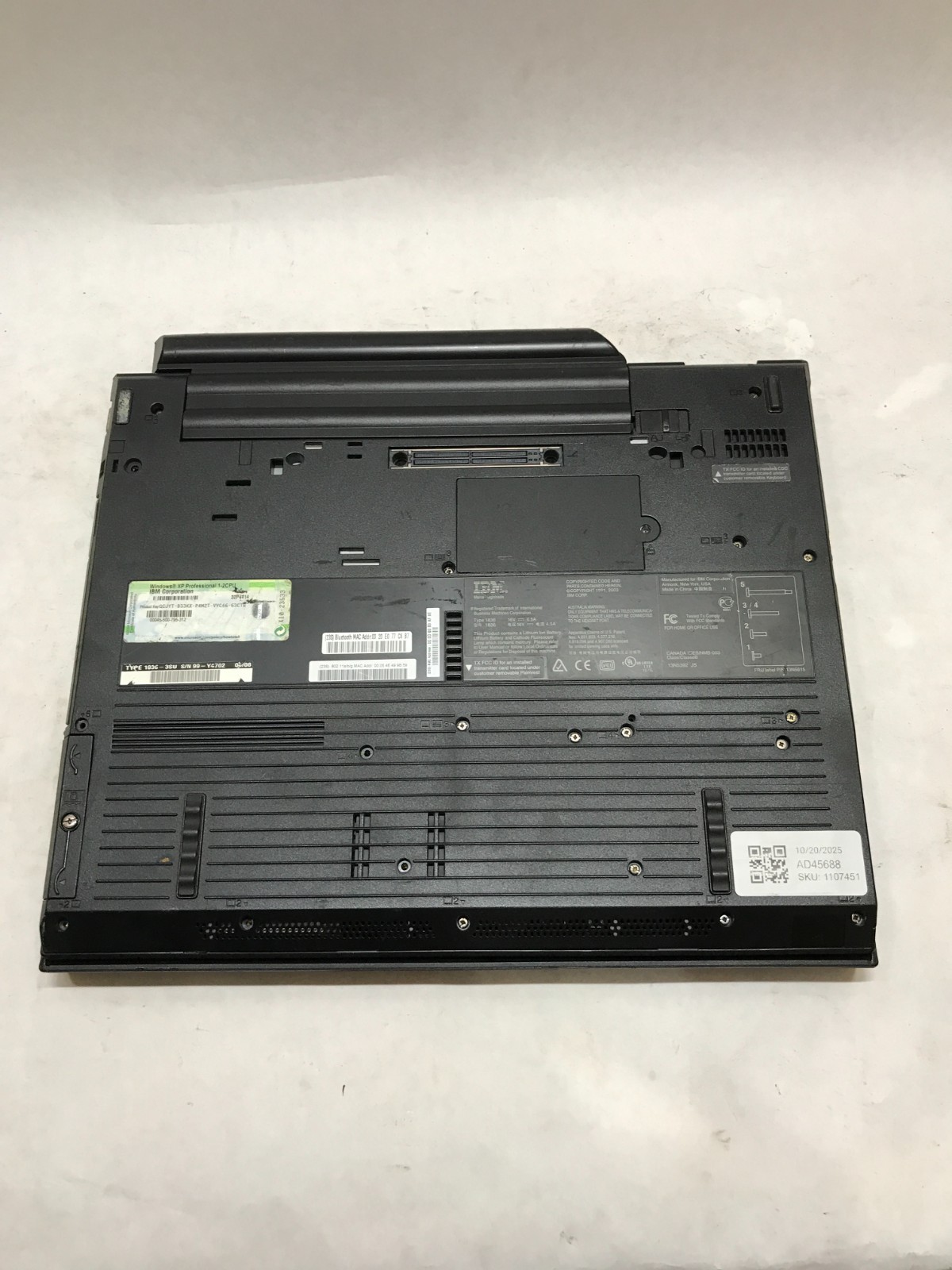 IBM ThinkPad R50 14″ Laptop Intel Pentium 256MB RAM NO HDD/OS Boots To BIOS – DW