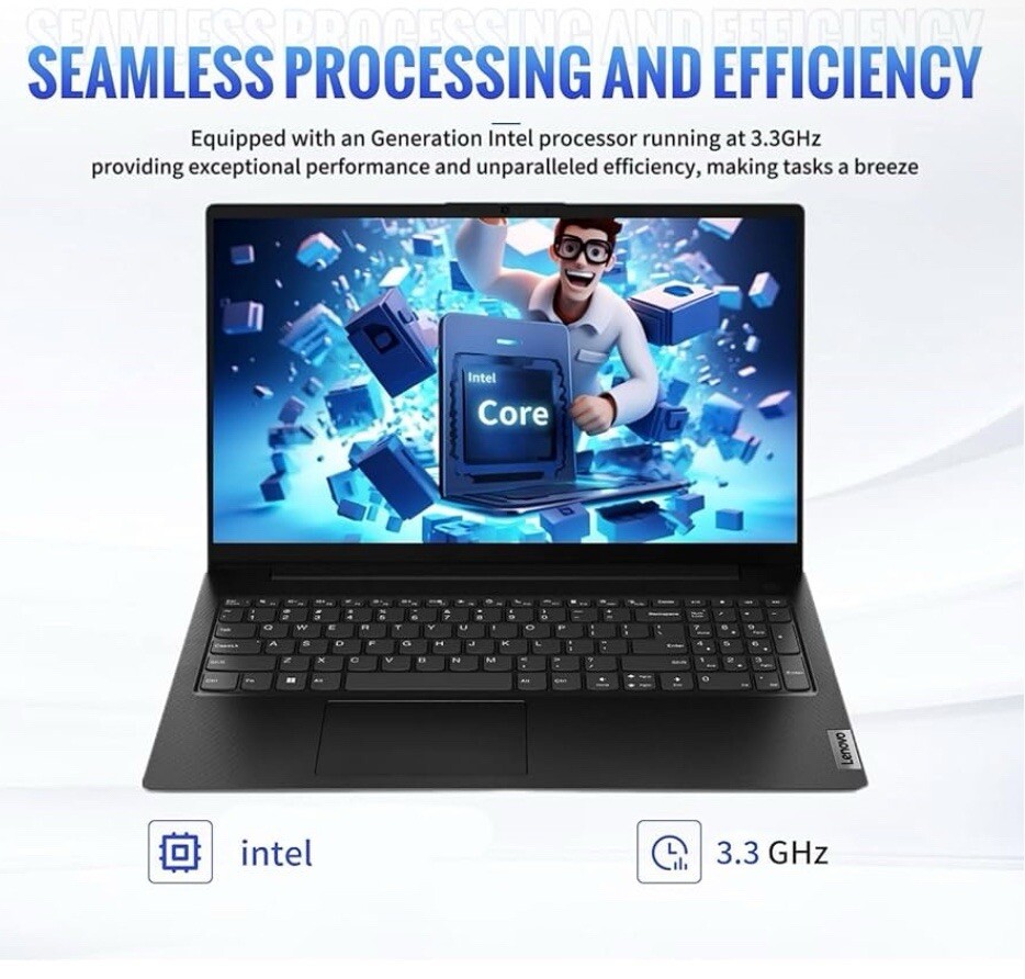 Lenovo V15 G2 15.6″ FHD 8GB RAM, 256GB SSD Intel Celeron Windows 11 Pro Ethernet