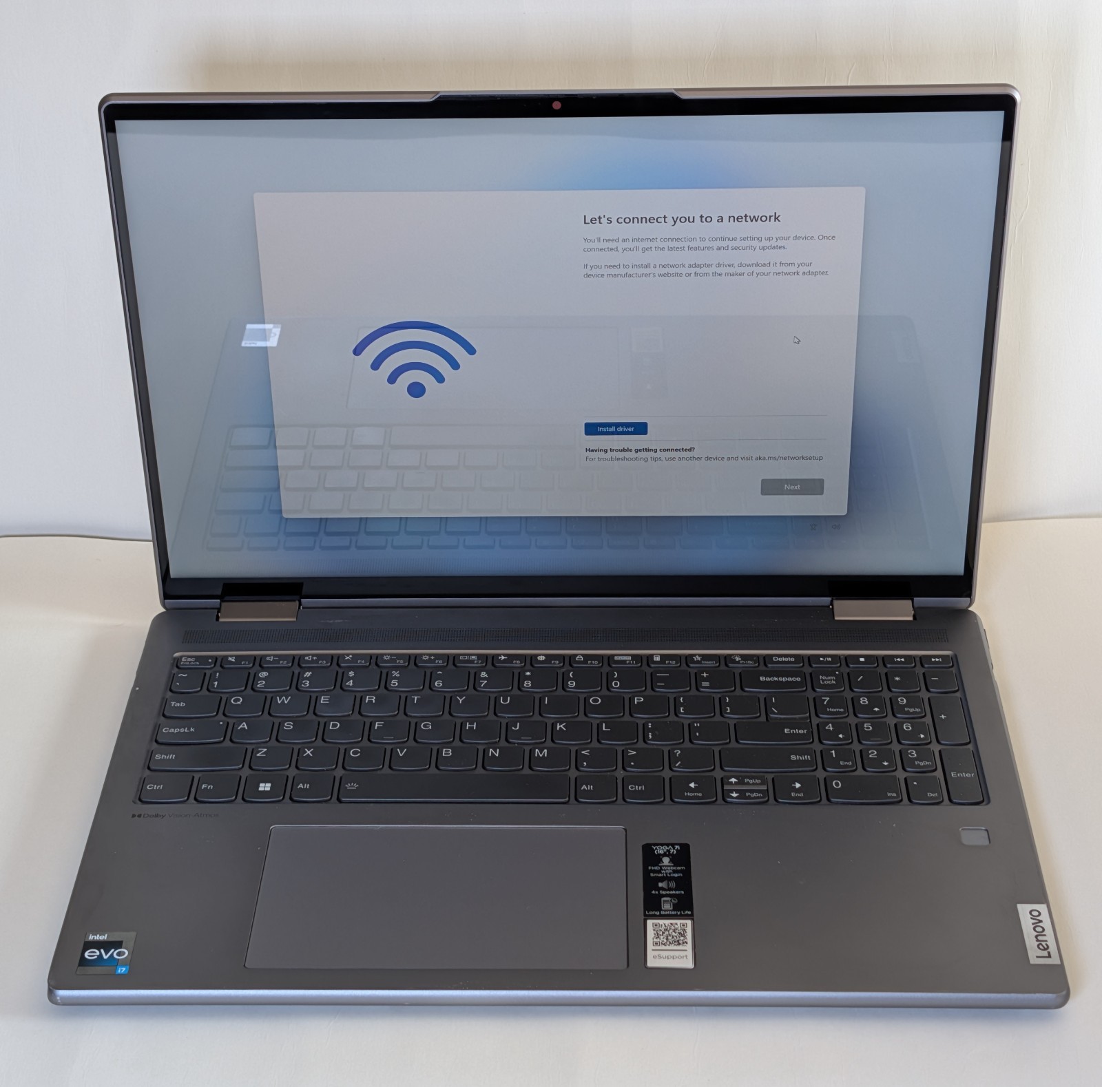 Lenovo Yoga 7 16IAP7 – RAM/SSD Unknown *FOR PARTS ONLY*. ~86W~