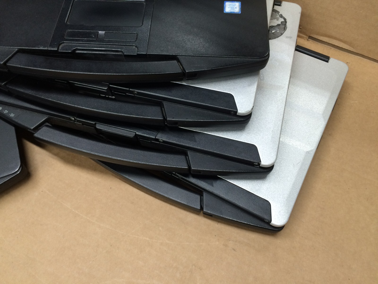 Lot of 5 Panasonic ToughBook CF-54 Laptops BIOS Locked No Hard Drives Parts Only
