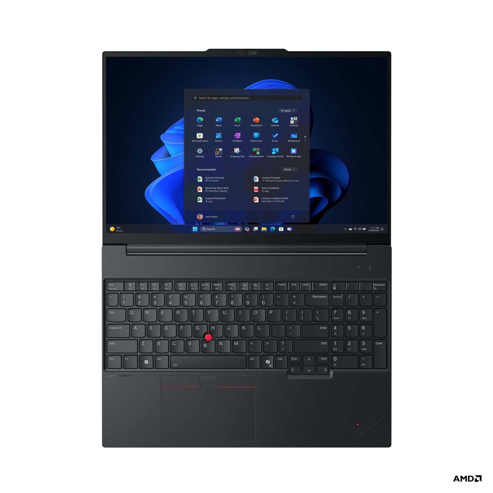 Lenovo – ThinkPad E16 G3 AI PC 16″ Laptop – Latest Model – AMD Ryzen 7 250 – …