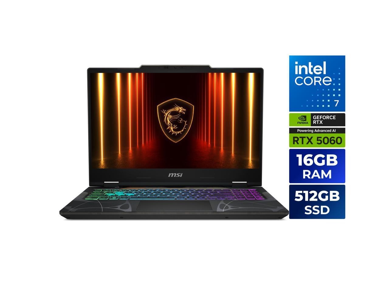 MSI Cyborg15 15.6″ FHD Intel 7-240H 16GB 512GB SSD RTX 5060 W11H Gaming Laptop