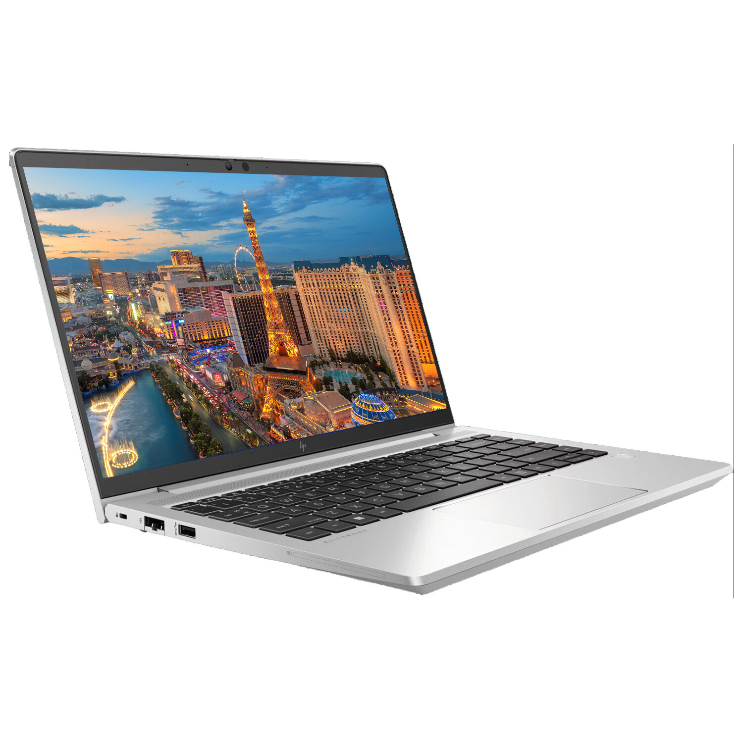 HP EliteBook 640 G10 14″ i5, 16GB RAM Notebook with 2 x EliteDisplay 27″ Monitor