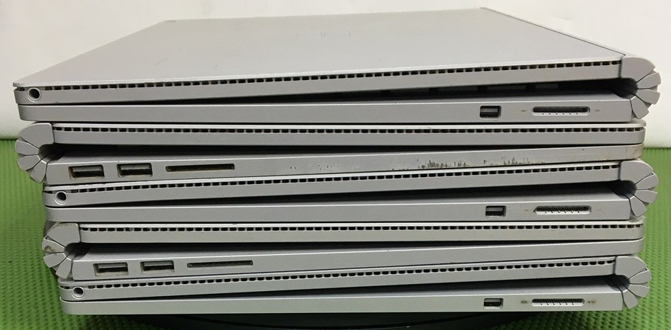 (Lot of 5) Microsoft Surface Book i5-6300U 128/256/0GB NVMe 8GB – NO OS (AS-IS)