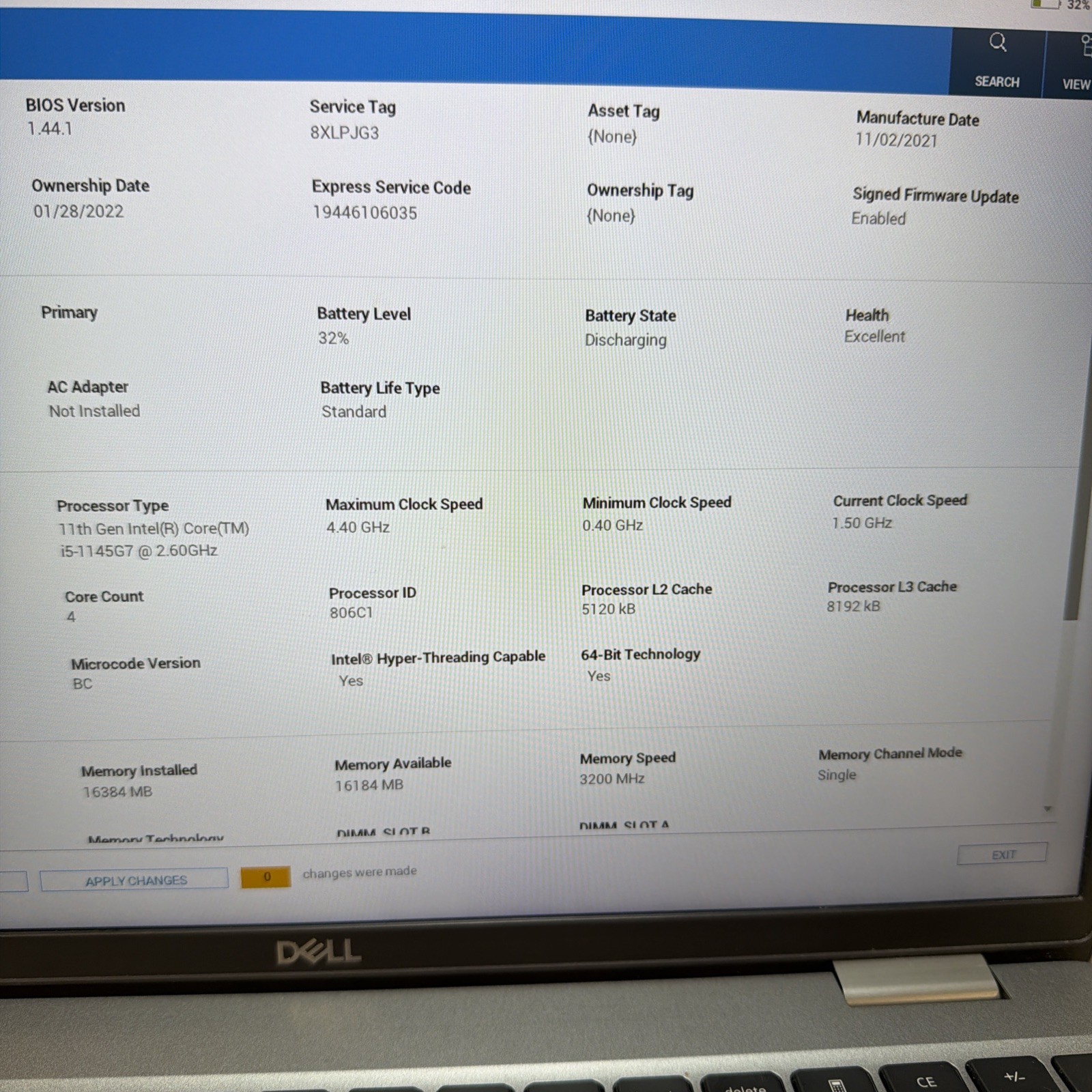 Dell Latitude 5520 i5-1145G7 16GB 512GB SSD 15″ FHD Win11