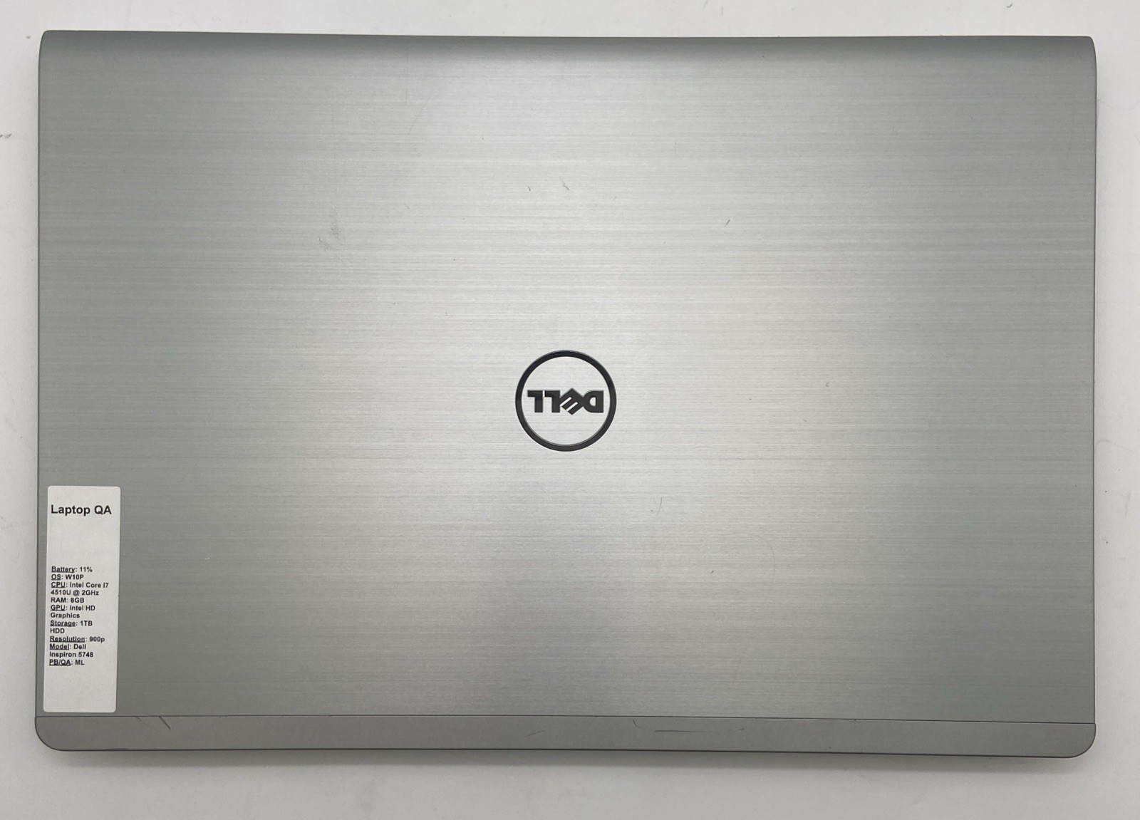 Dell Inspiron 17 5748 Intel i7-4510U @ 2GHz 8GB RAM 1TB HDD W10P