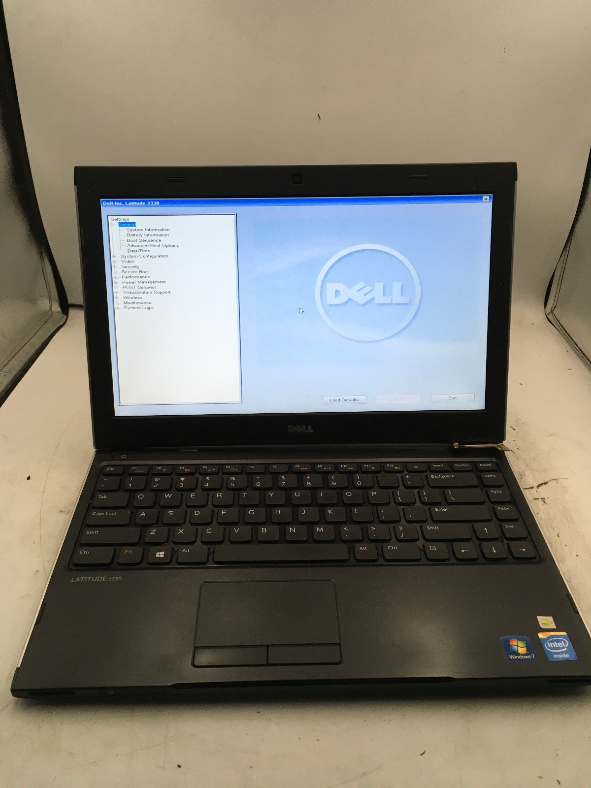 DELL LATITUDE 3330 – BOOTS TO BIOS/BAD HINGE – INTEL CELERON – 4GB RAM -READ- BB