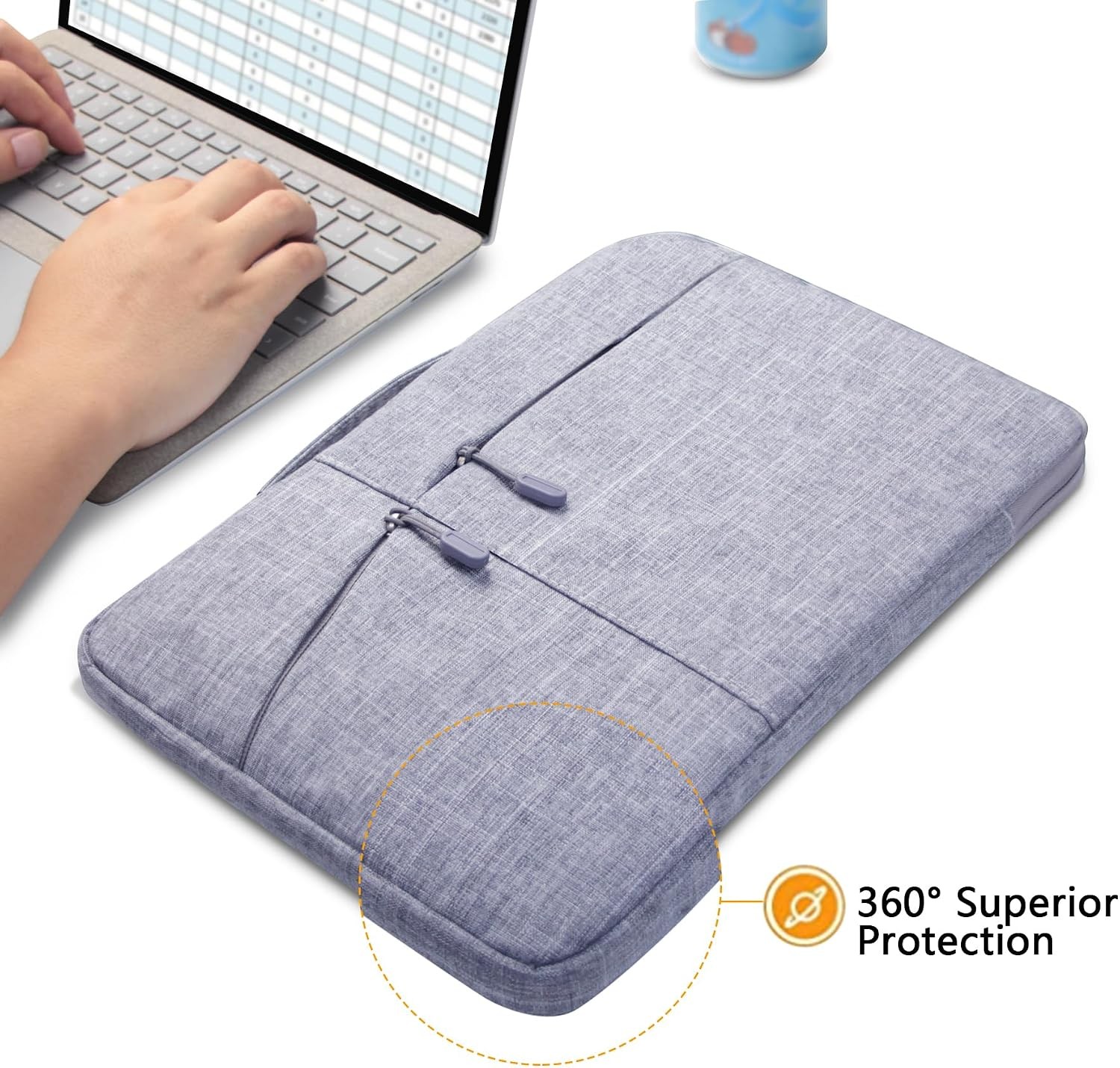 12inch Laptop Sleeve Case for Microsoft Surface Pro 12 2025, Surface Laptop Go 3