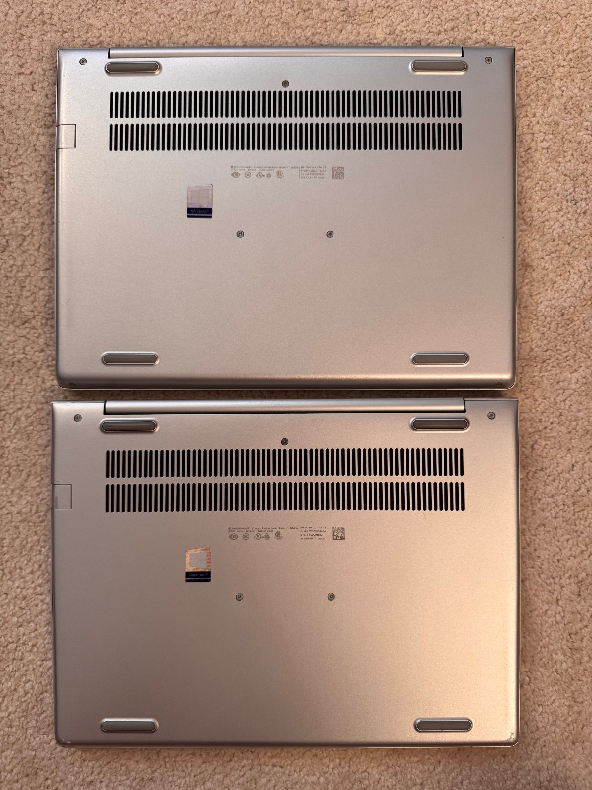 LOT 2 HP PROBOOK 430 G6 LAPTOP 5VD73UT 13.3″ 256GBSSD 4GBRAM i5-8265U WIN11PRO