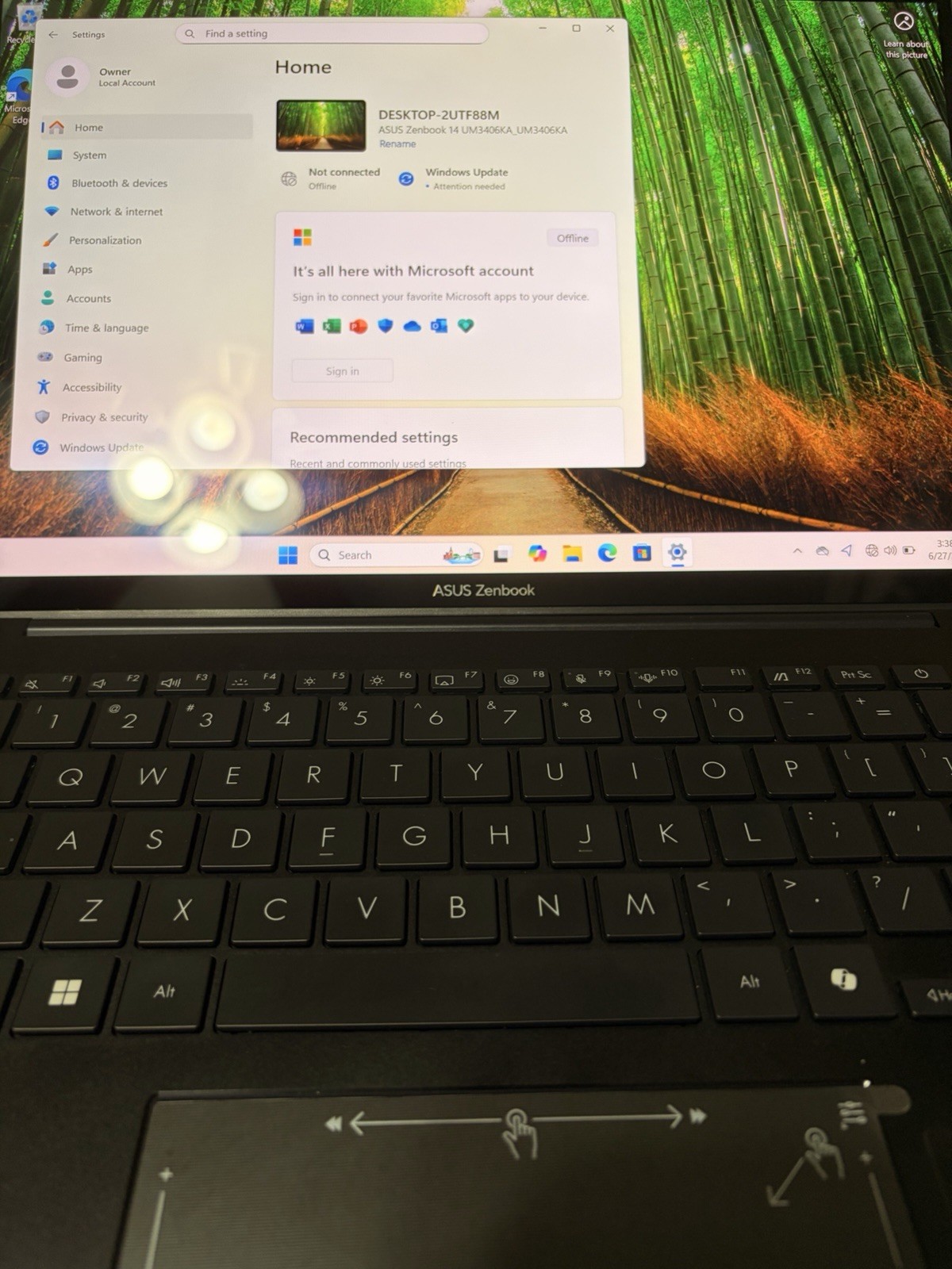 Asus Zenbook 14 UM3406K 14″ Ryzen AI 7 350 2.0GHz 32GB RAM 1TB SSD