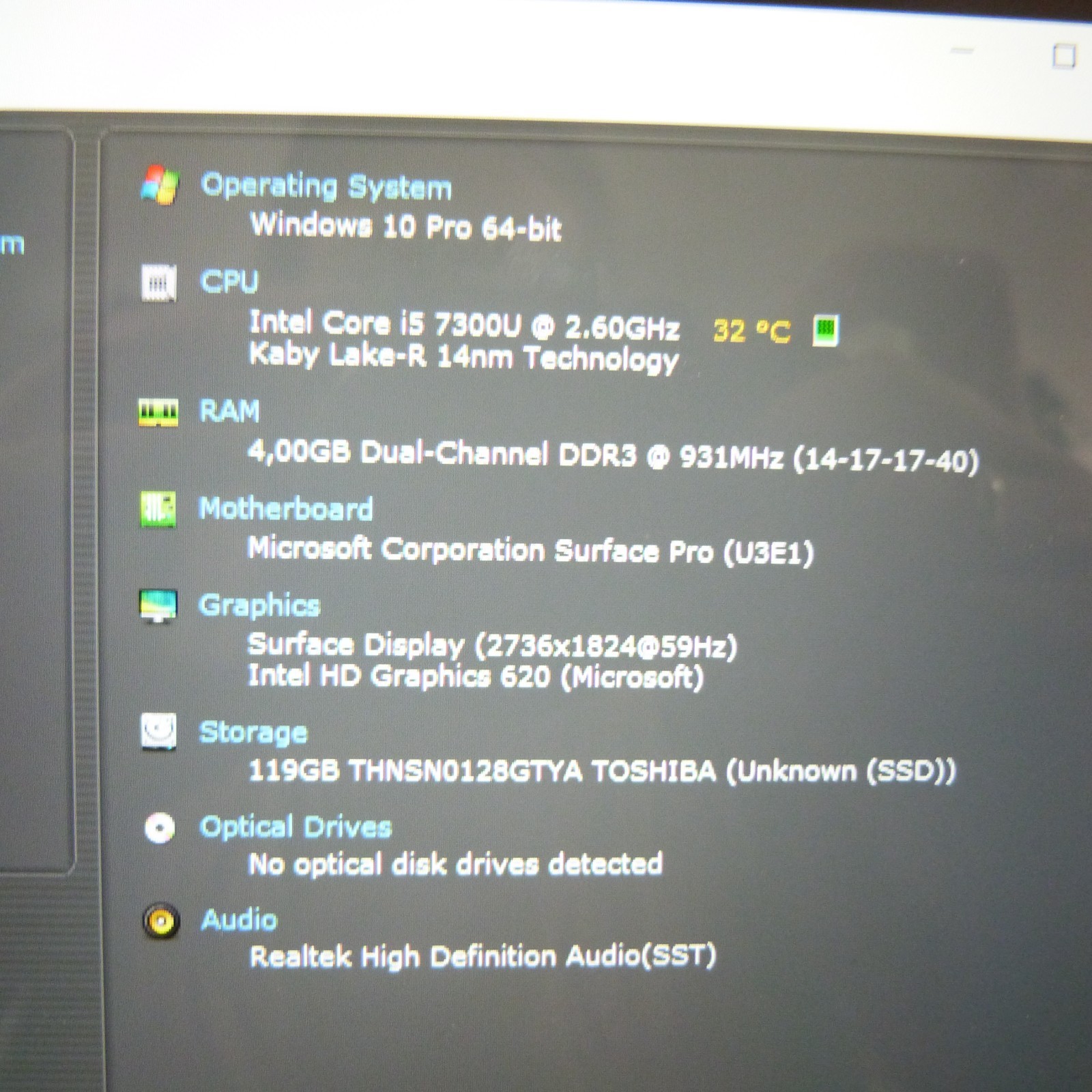 XL LOT Surface Pro 5 128GB SSD Convertible METAL l 12″ 2K TOUCH Windows 10