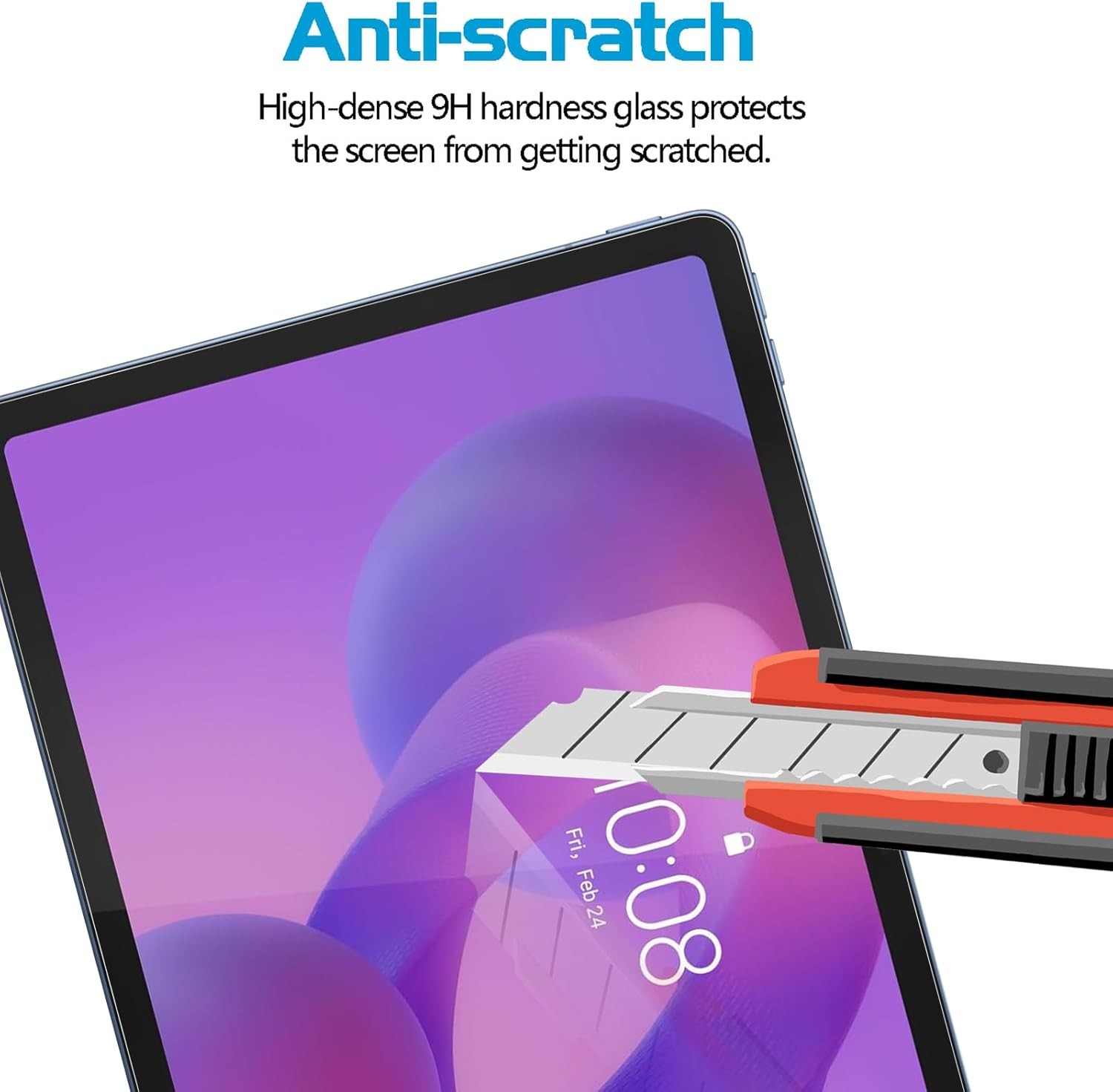 2-Pack Tempered Glass Film Screen Protector for Lenovo Tab M11 11 Inch Tablets