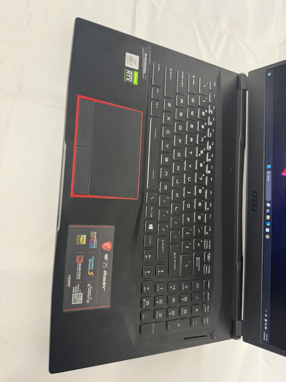 MSI GE75 Raider 10SE – 17.3″ FHD – i7-10750H – RTX 2060 – 16GB/512GB+1TB – Black