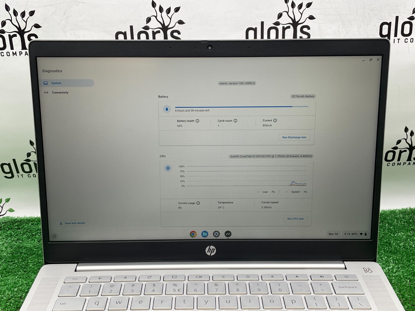 HP Pro c640 Chromebook Laptop Intel i5-10310U 1.70 / 8GB RAM / 64GB SSD / Touch