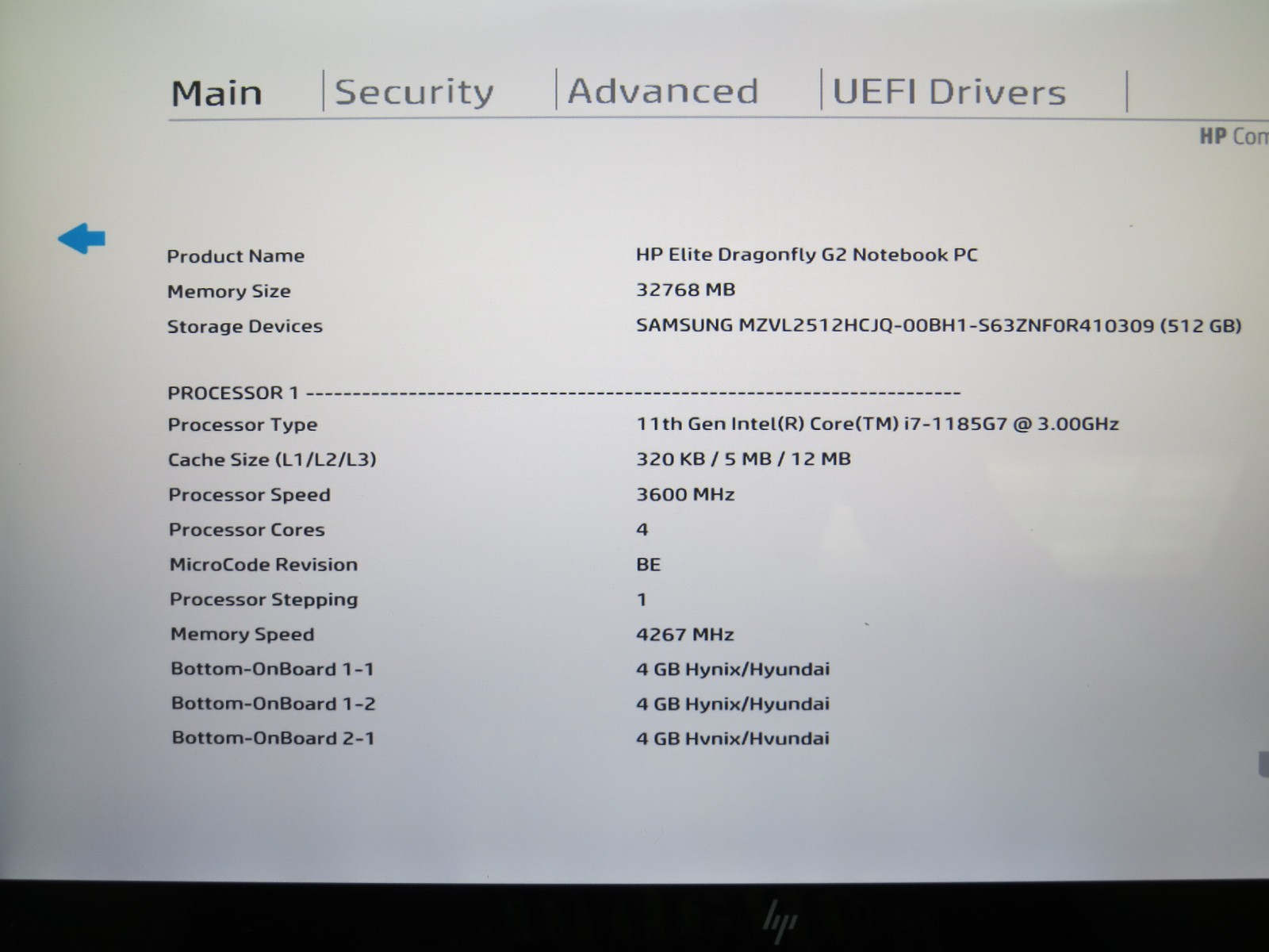 HP Elite Dragonfly G2 i7-1185G7 32GB DDR4 512GB m2 13″ touch Win 11