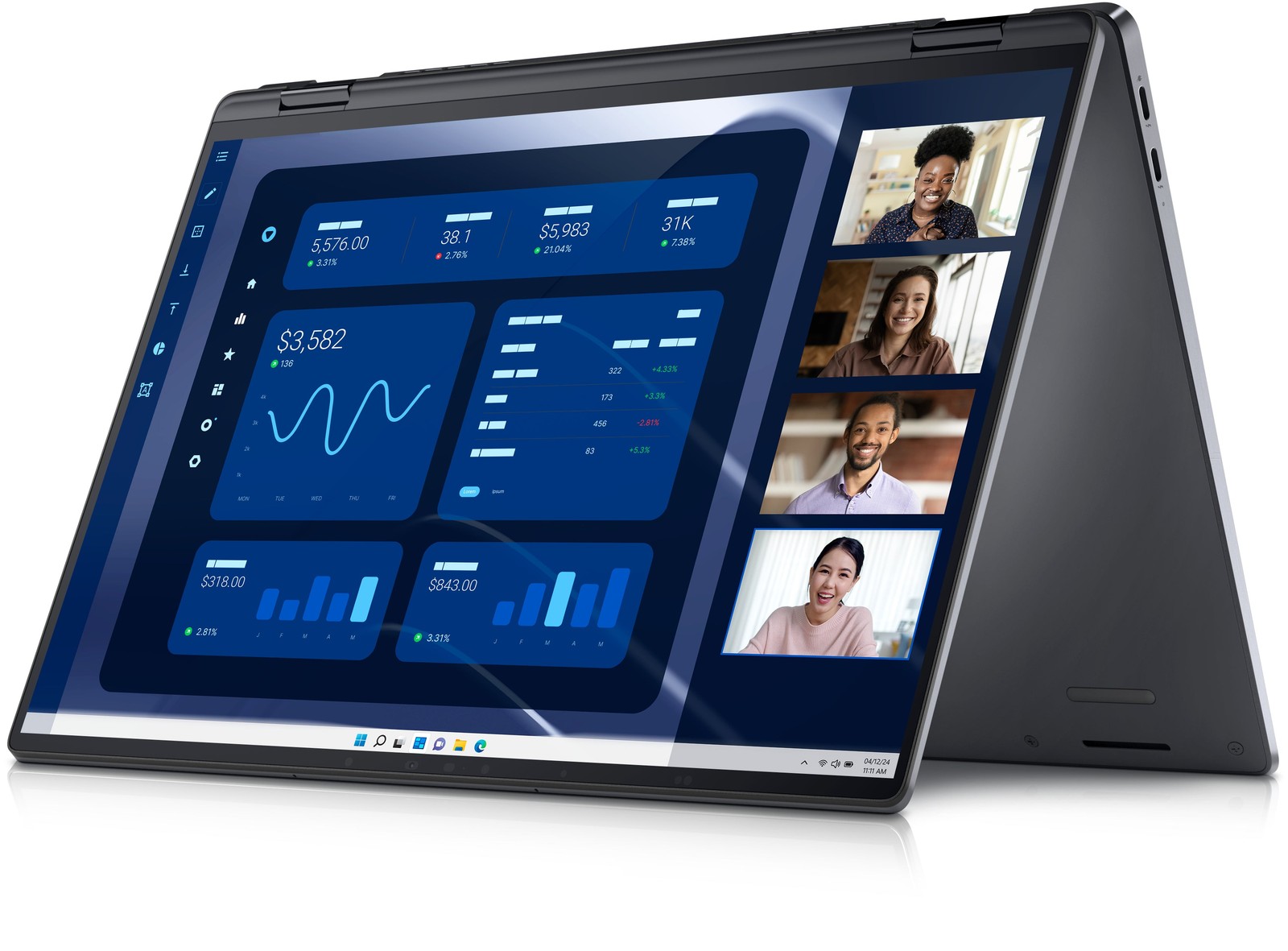 Dell Latitude 9450 14″ QHD+ 2-in-1 Notebook, Intel U7,32GB RAM, 512GB SSD,F47JT