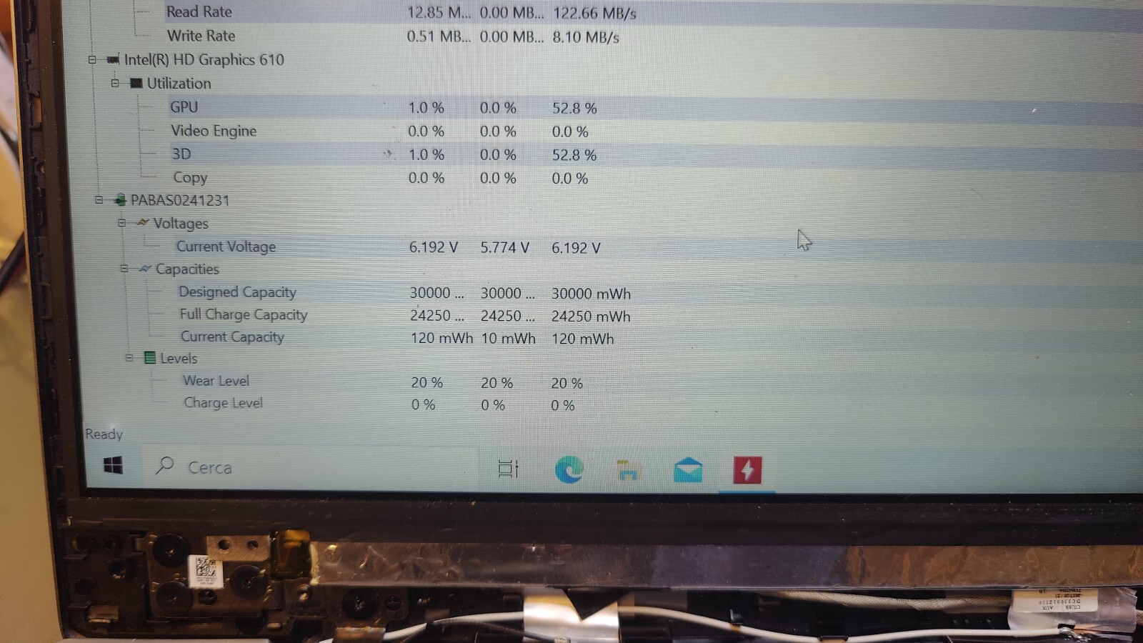 LENOVO 520-14 320S-14 SCHEDA MADRE LA-E541P INTEL 4415U INTEL HD 610