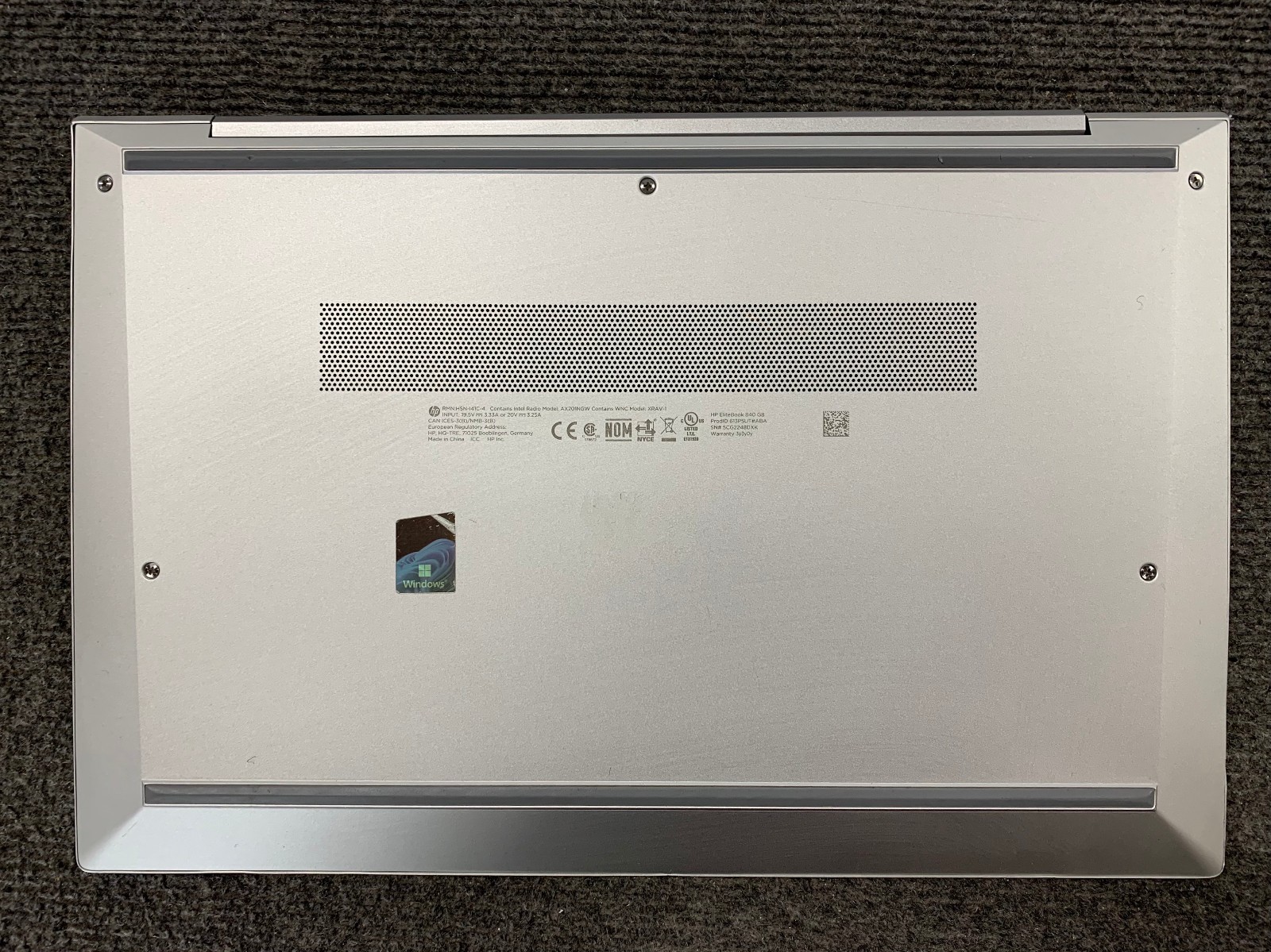 HP EliteBook 840 G8 14″ Laptop i5-1135G7 16GB RAM 512GB NVMe, Boots to BIOS