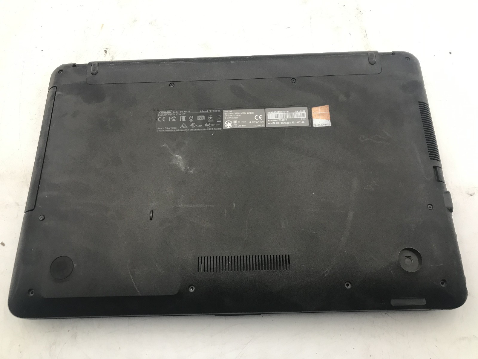ASUS X541N – BOOTS TO BIOS – INTEL PENTIUM N4200 – 4GB RAM – READ DESCRIP – BB!
