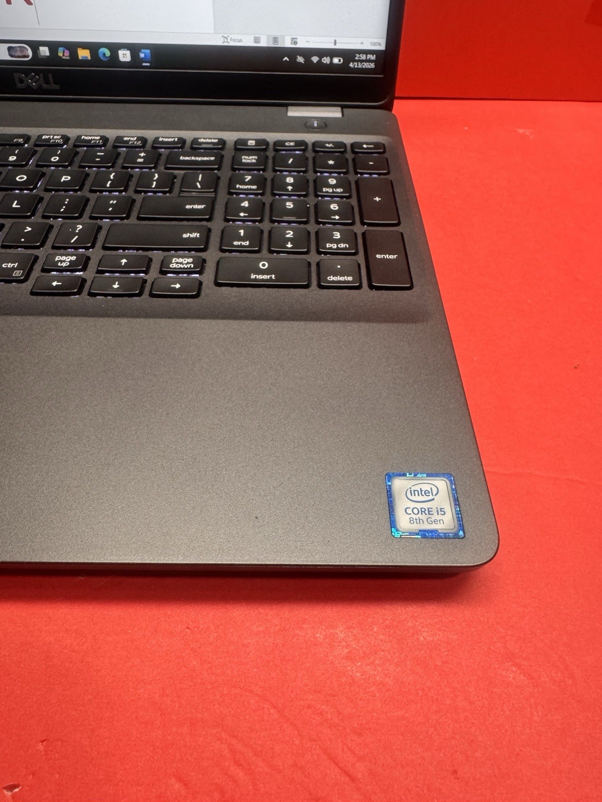Dell Latitude 5500 15.6″ 8th i5 1.60GHz 8GB 256GB NVME Window 11pro
