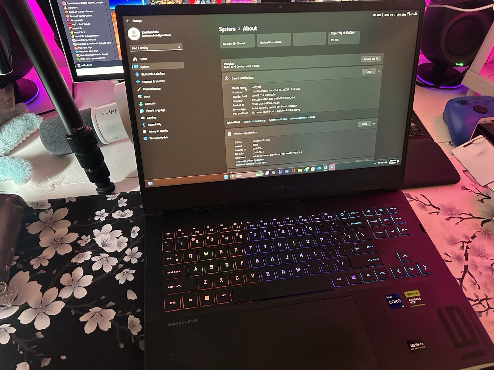 HP OMEN 16-k4000x Gaming Laptop Intel Core i9 RTX 16GB 954GB SSD 16″ 165Hz Win11