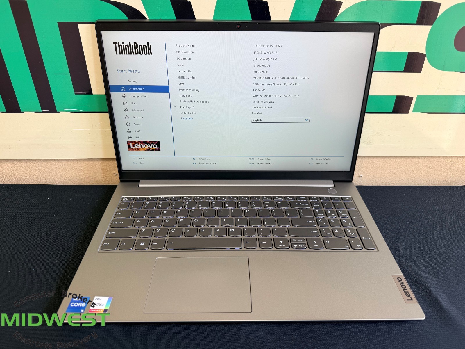 Lenovo ThinkBook 15 G4 i5-1235U 2.5GHz 16GB 256GB SSD