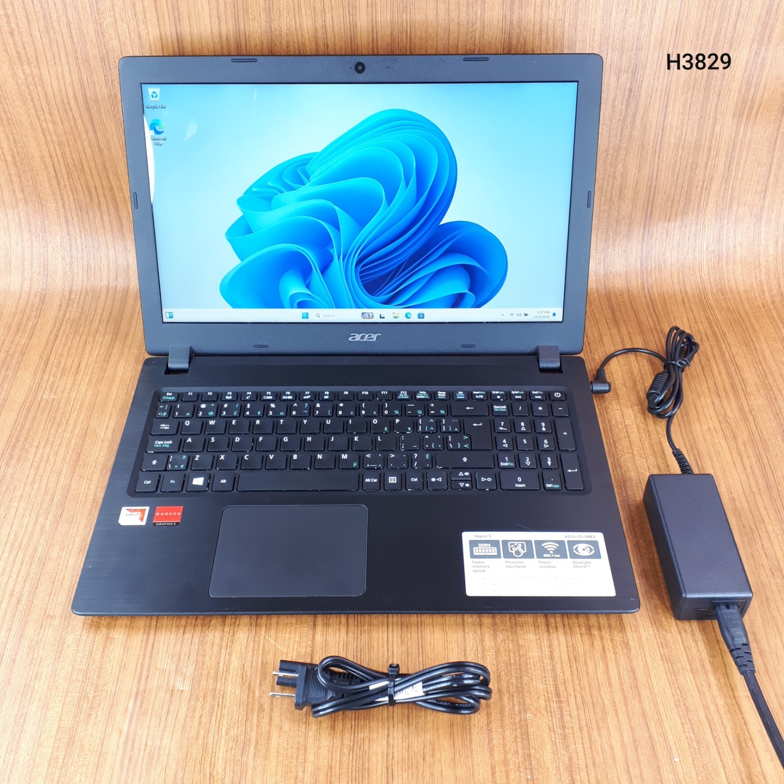 Acer Aspire 3 A315-21 N17Q3 15.6″ Laptop AMD A9-9420 12GB RAM 500GB W11H