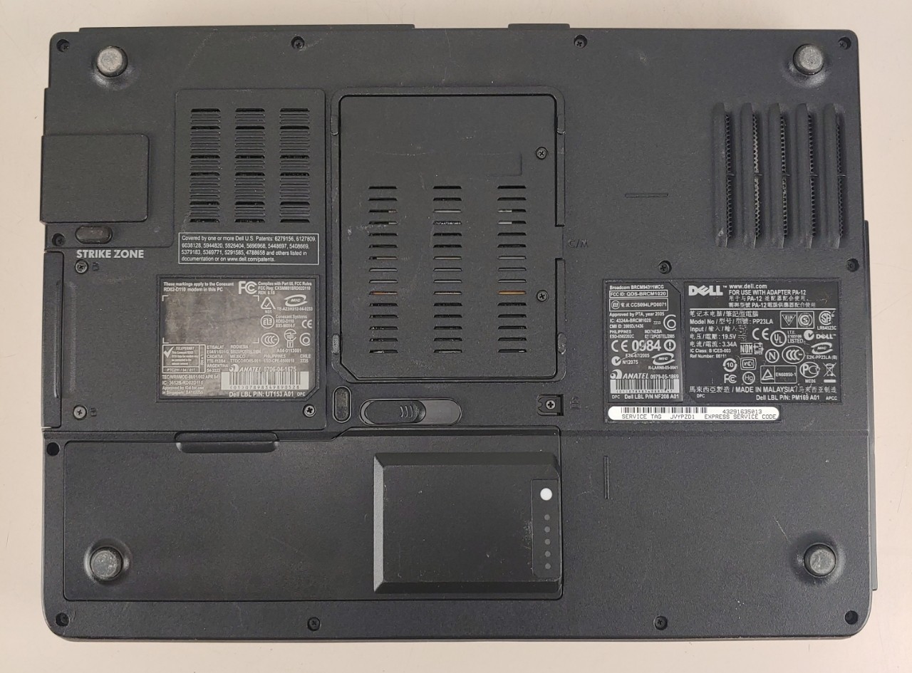 Dell Inspiron E1501 Laptop AMD 64 X 2 Dual Core Processor TK-55 1.80Ghz 2GB160GB
