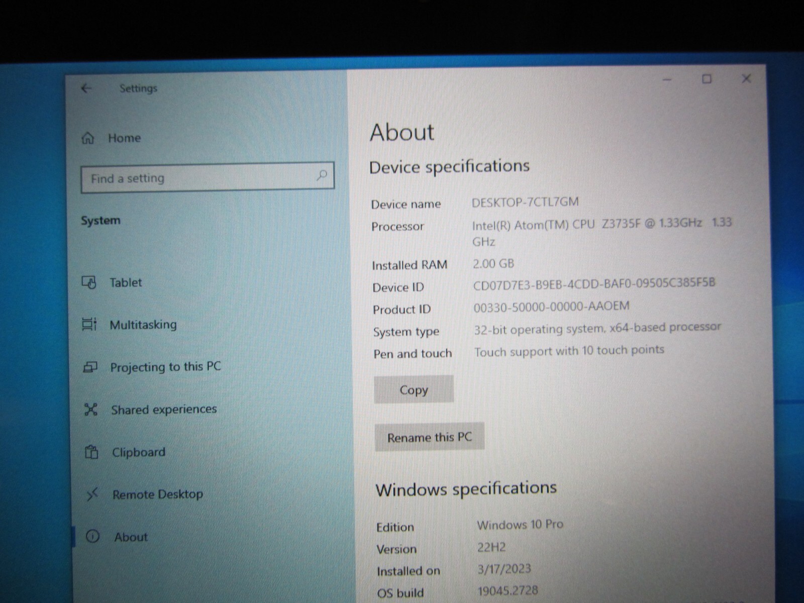 Acer Aspire Switch 10 Intel Atom 2Gb 64Gb tablet