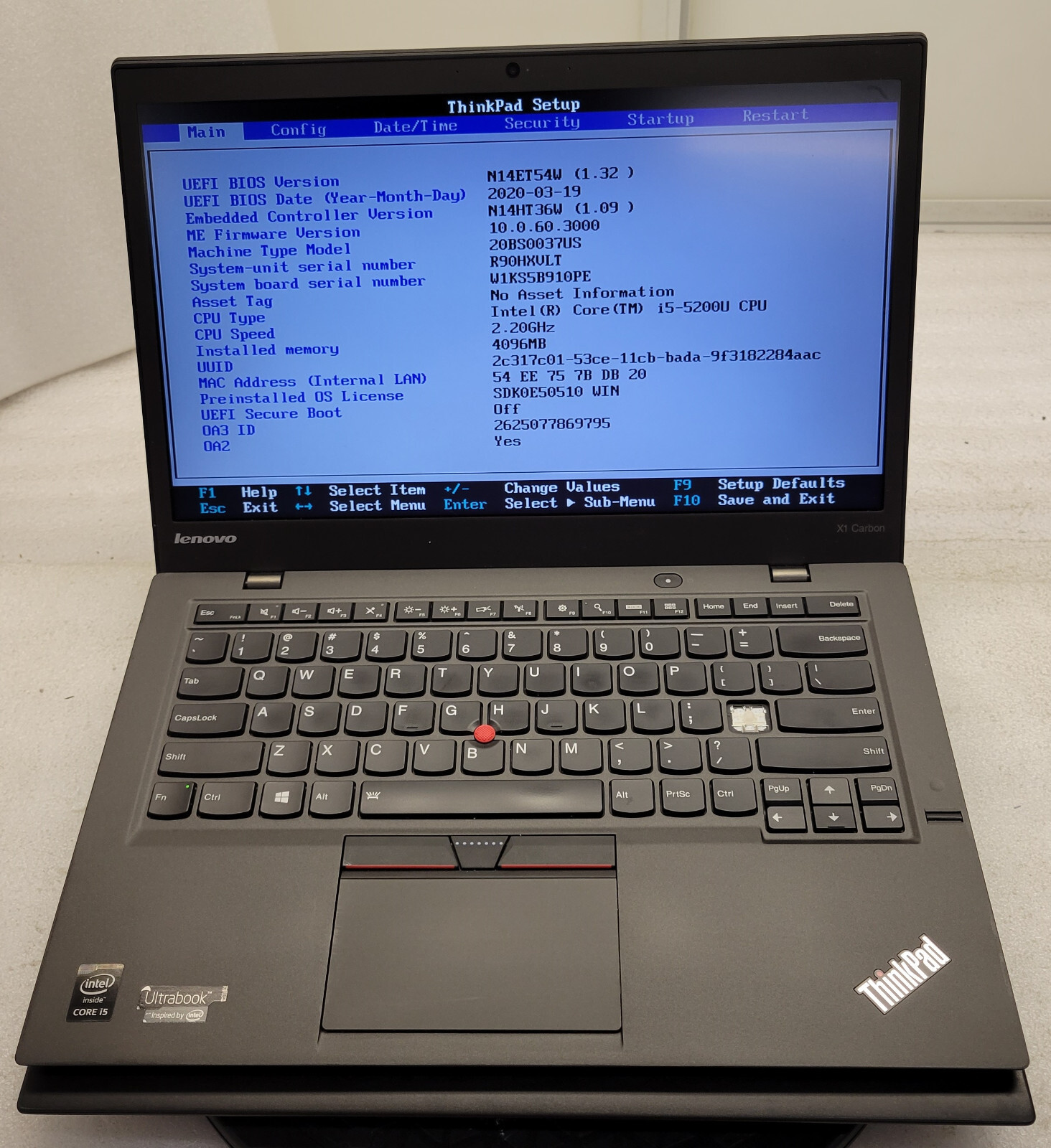 (Lot of 2) Lenovo ThinkPad X1 Carbon 3rd i5-5200U 2.20GHz 4GB DDR3 No OS/SSD/HDD