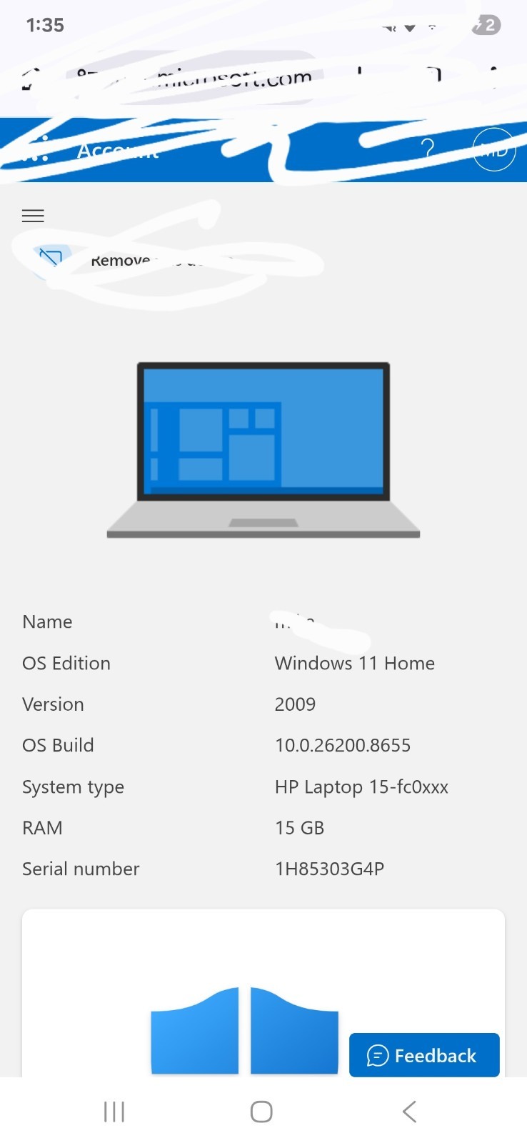 touch screen HP 15-fc0xxx 15.6″ FHD Ryzen 5 16GB 256GB SSD Win 11 Home Silver