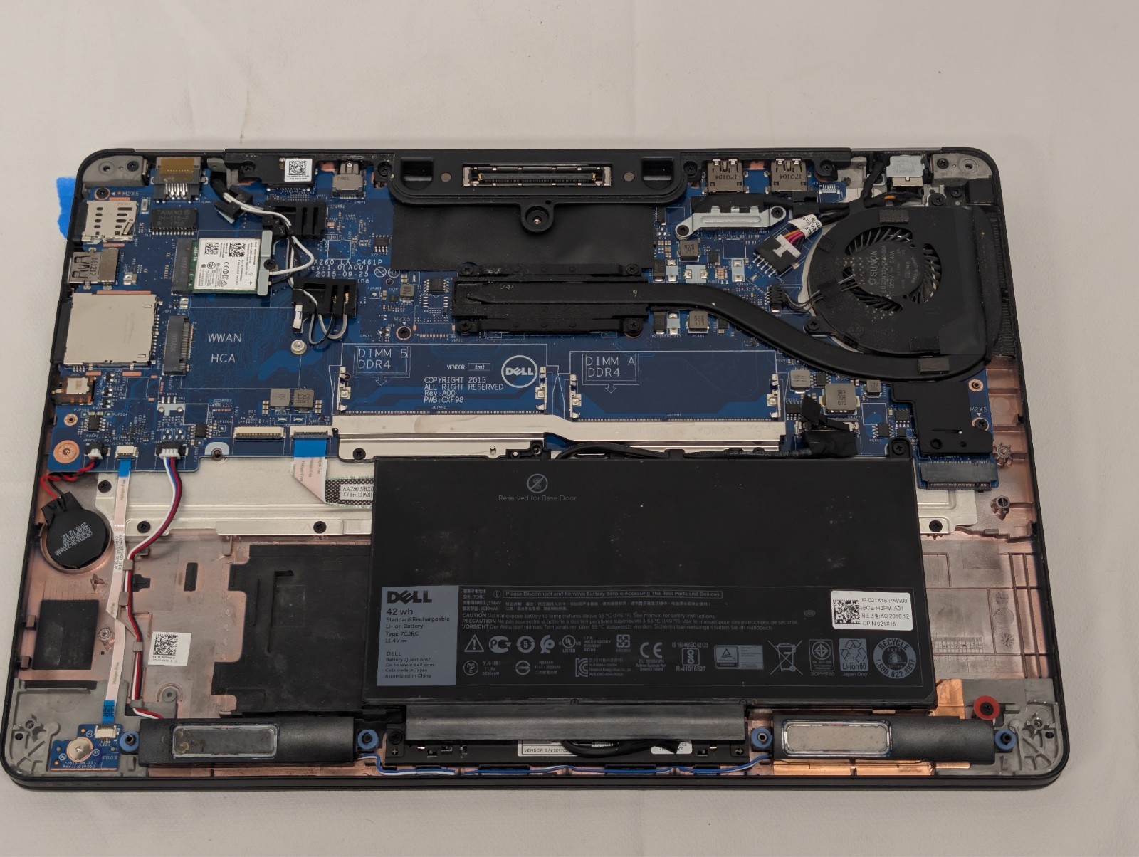 LOT OF 4: Dell Latitude E7470 E7450 E7250 E7240 FOR PARTS / REPAIR / MOTHERBOARD