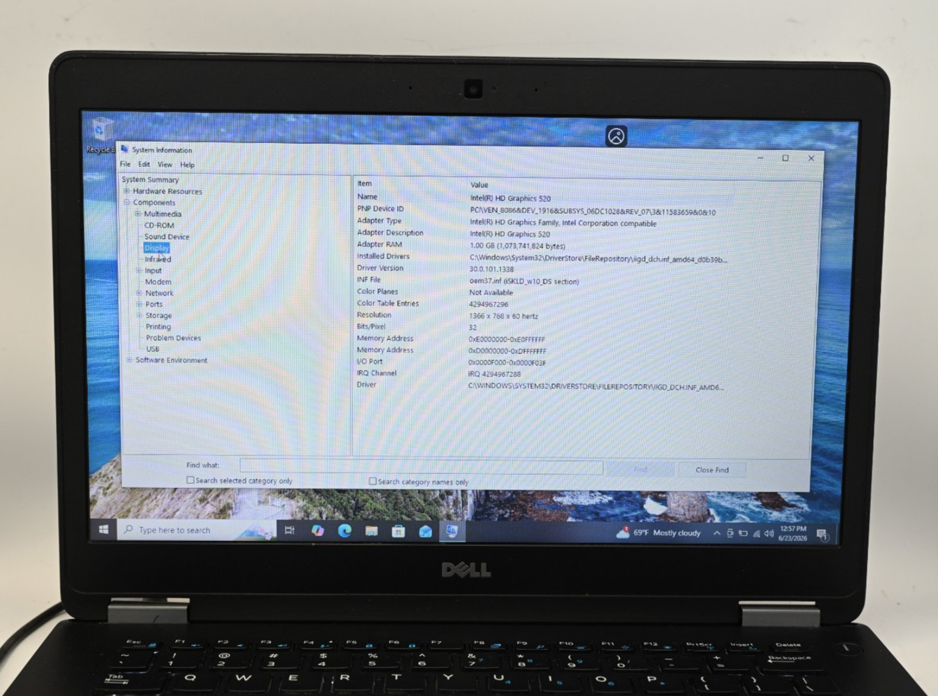 Dell Latitude E7470 i7-6600U 2.6GHz 16GB RAM 128GB SSD – Windows 10 Pro