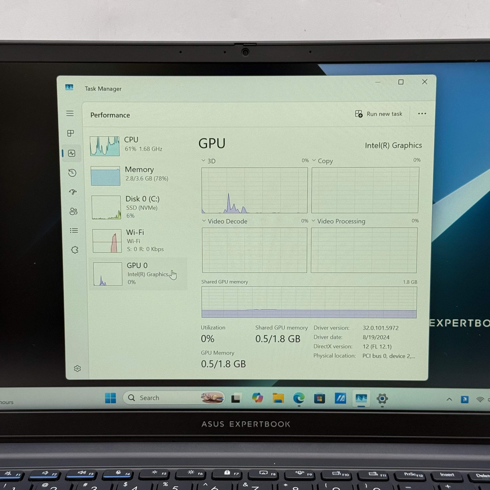 Asus Expertbook B1403CTA 14″ N150 0.8GHz 4GB RAM 128GB SSD