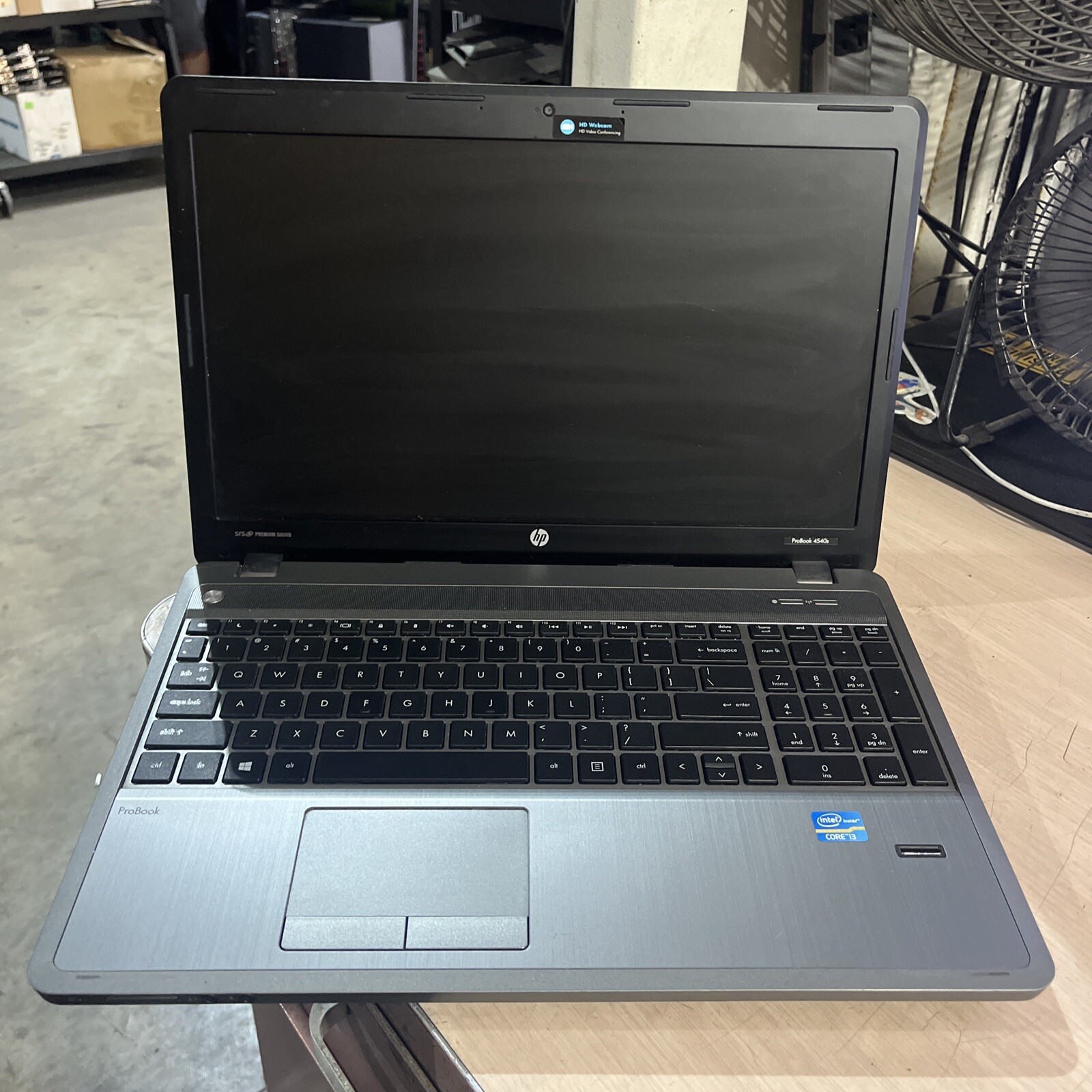 HP PROBOOK 4540S INTEL CORE I3-3110M 2.40GHZ 4GB RAM NO BATTERY NO HDD NO OS